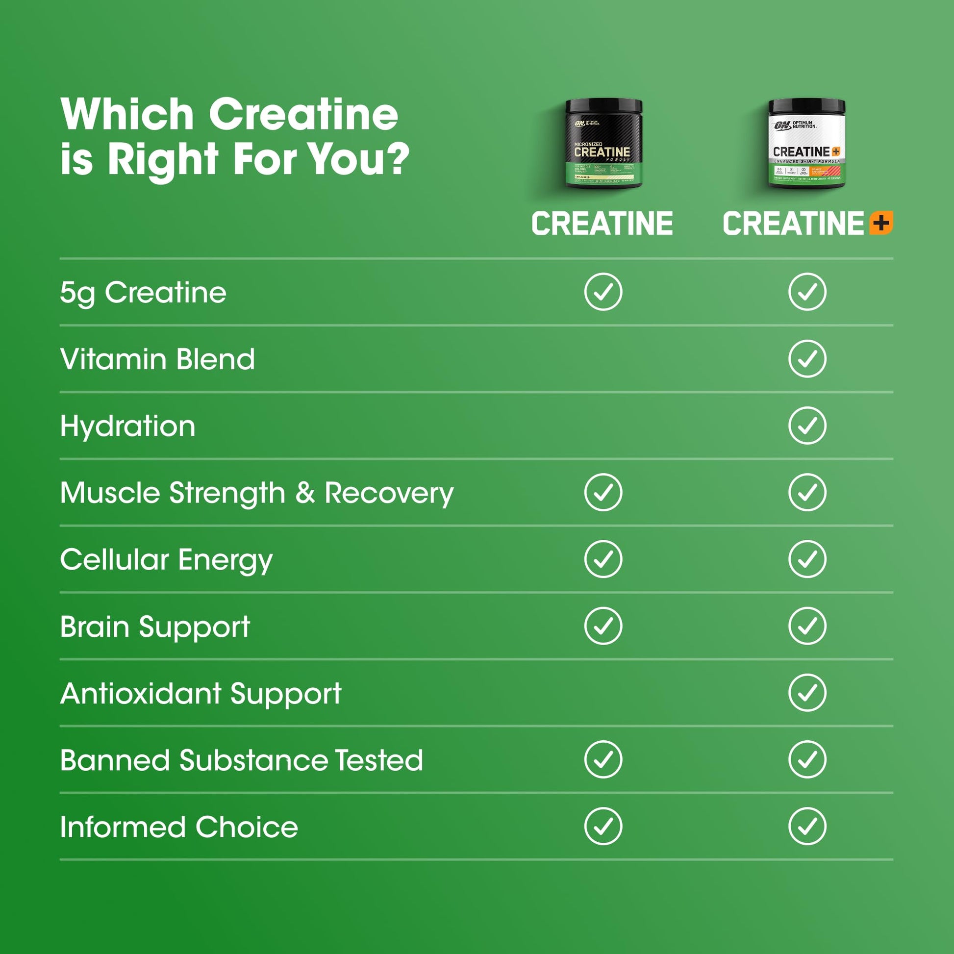 Optimum Nutrition Micronized Creatine Monohydrate Powder, Unflavored, 60 Servings, 300 Grams Optimum Nutrition uk supplements