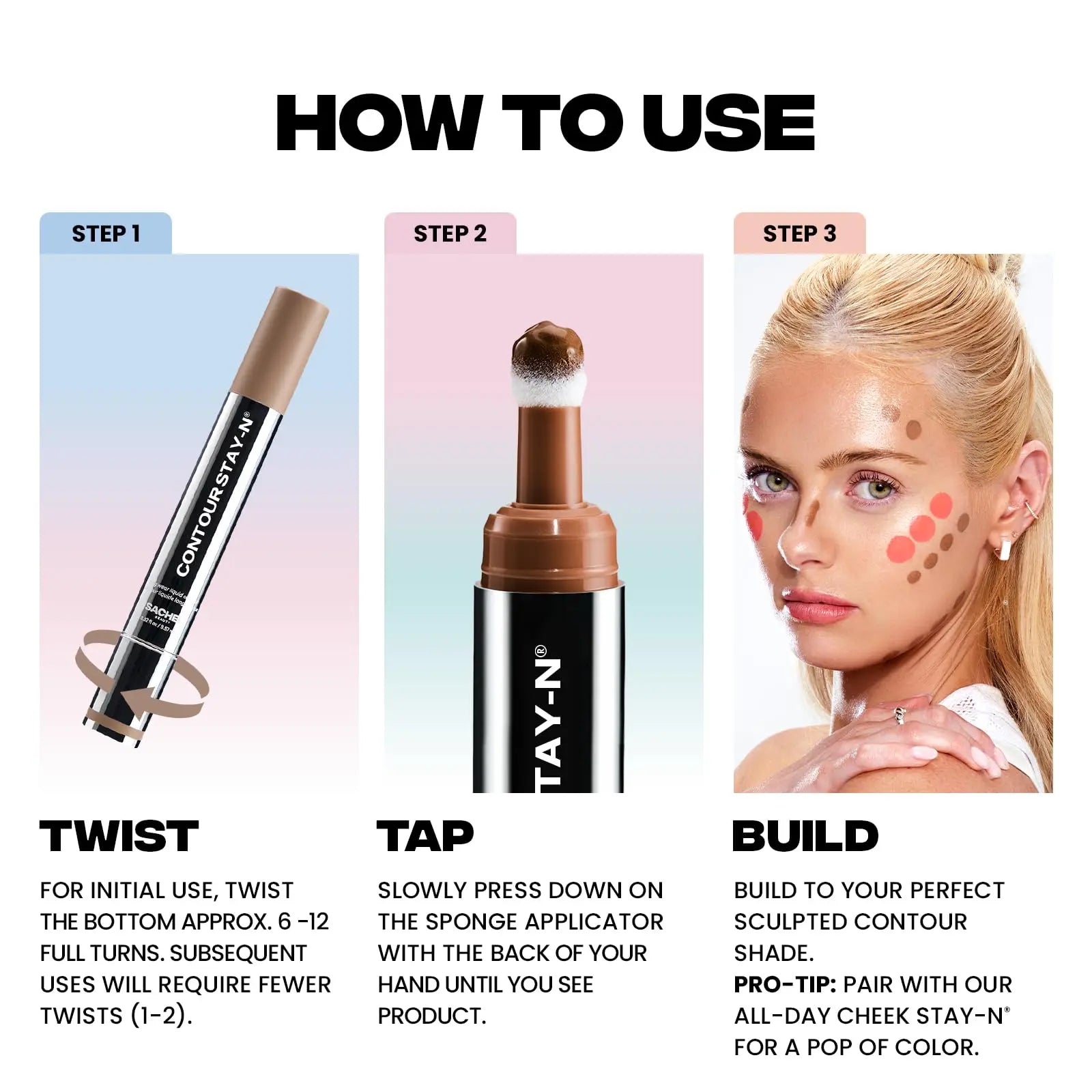 Sacheu Liquid Contour STAY-N Long Wear Cream Contour Makeup — Long Lasting, Blendable, & Lightweight Formula — Vegan & Cruelty-free, Giving Drama Sacheu uk supplements