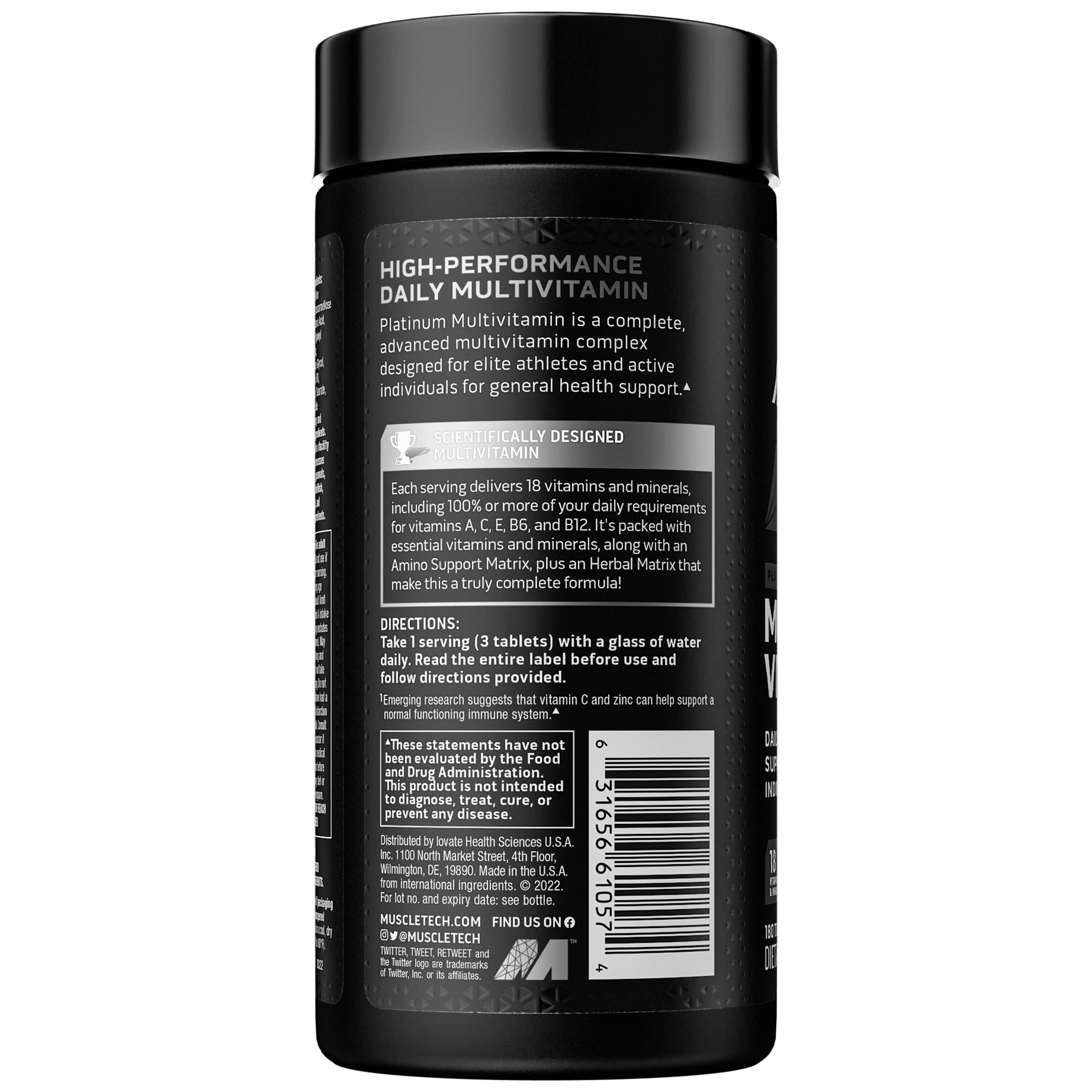 Muscletech Multivitamin for Men & Women Platinum Multivitamin | Vitamin C for Immune MuscleTech uk supplements