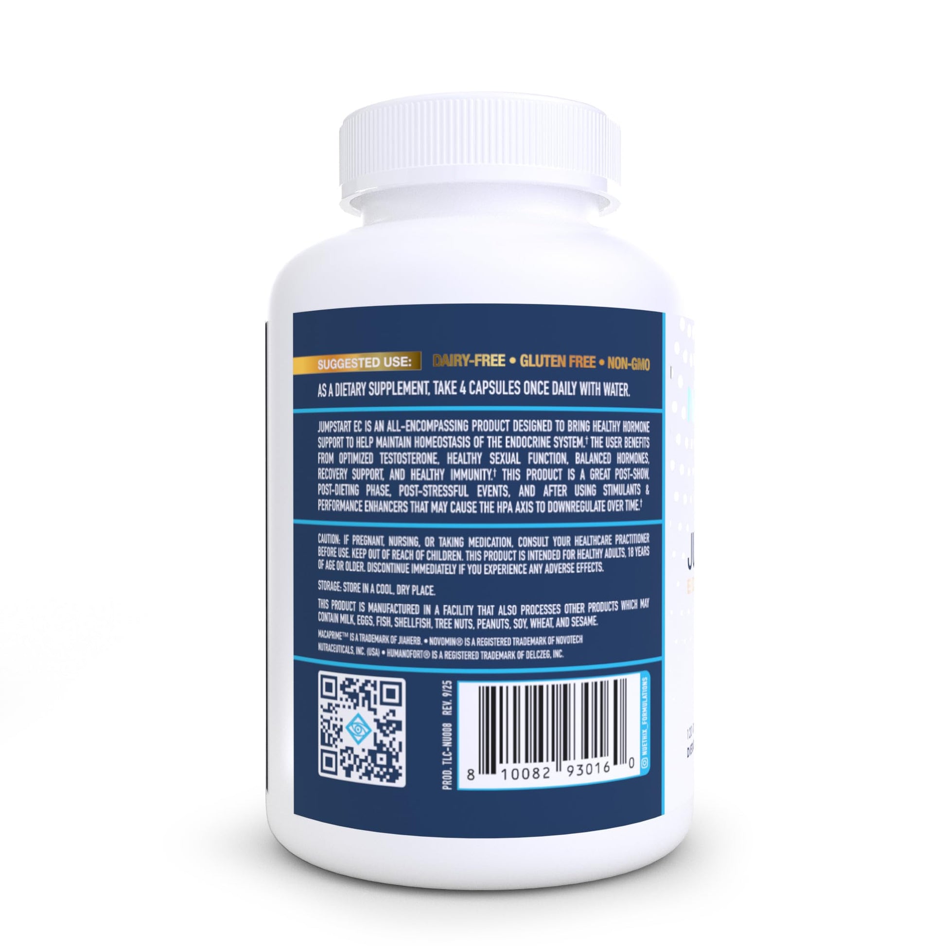 NuEthix Formulations Jumpstart EC, Endocrine System Homeostasis Dietary Supplement, 120 Capsules NuEthix Formulations uk supplements
