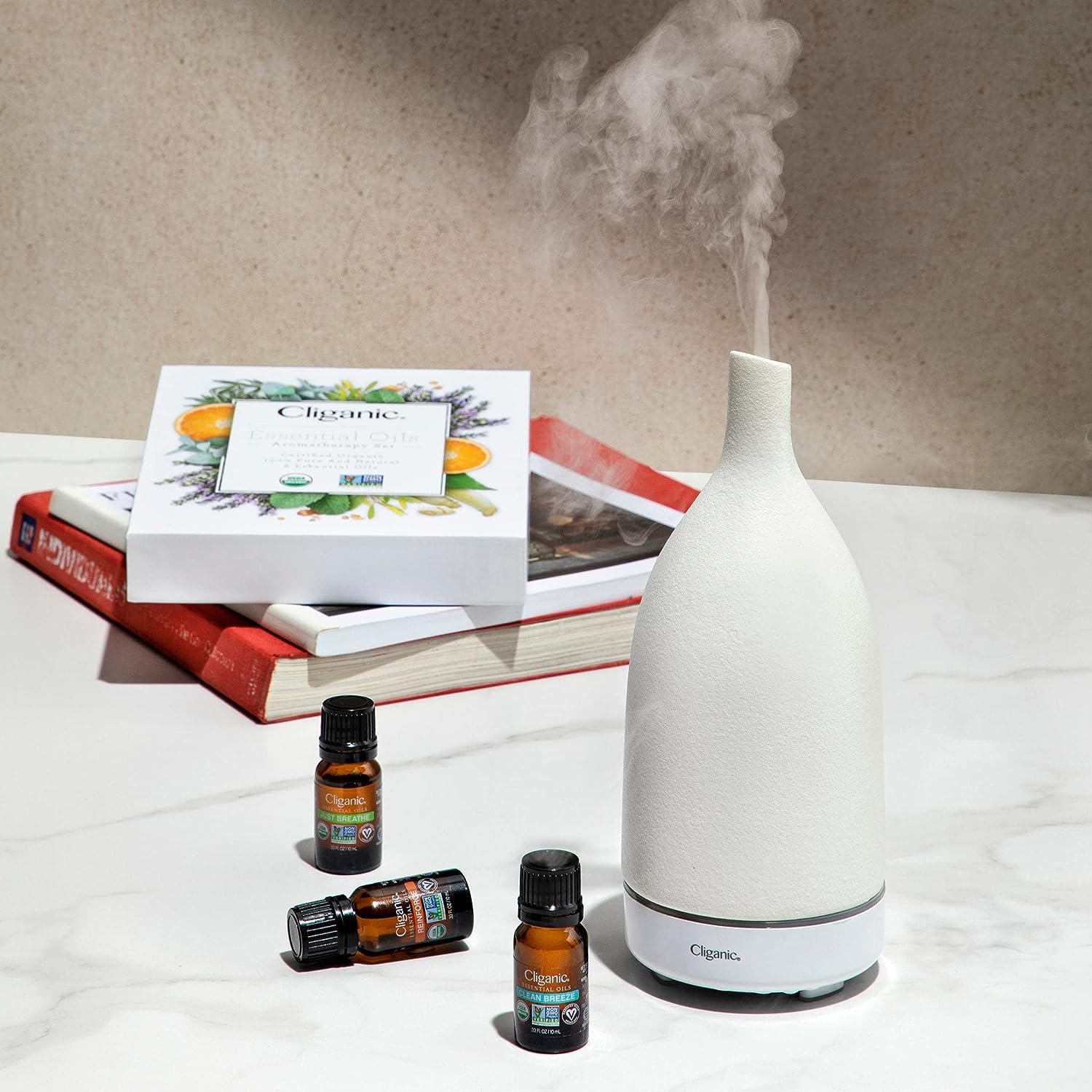 Cliganic Organic Rosemary Essential Oil for Hair, Skin, Aromatherapy - 100% Pure Natural Undiluted Cliganic uk supplements