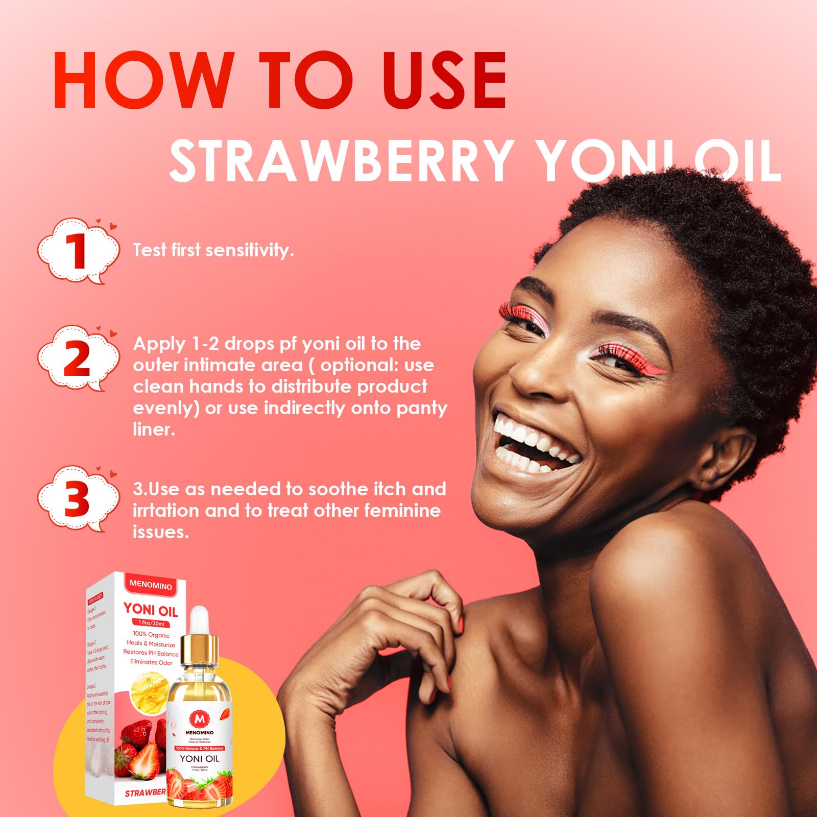 2 Pack Yoni Oil Feminine Oil for Women pH Balance - Feminine Deodorant - Vaginal Moisturizer - Eliminates Odor MENOMINO uk supplements