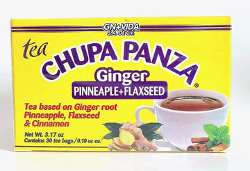 Tea CHUPA Panza, Tea Based ONGINGER Root, PINNEAPPLE, Flaxseed & Cinnamon GN+Vida uk supplements