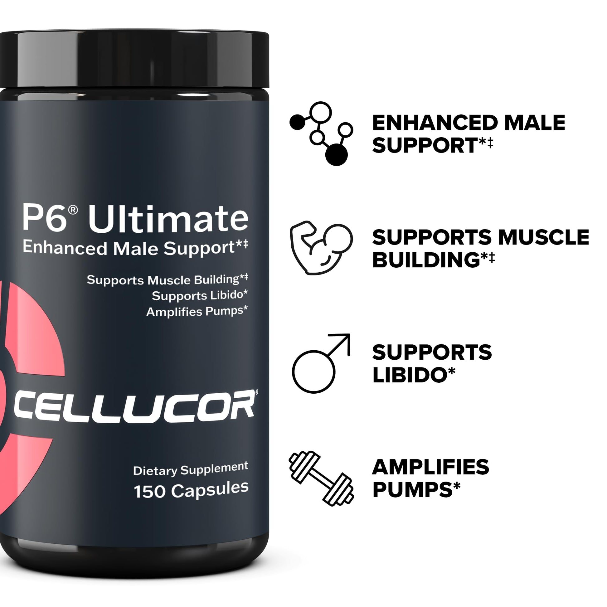 Cellucor P6 Ultimate - Enhanced Support for Men | Supports Muscle Growth & Strength Cellucor uk supplements