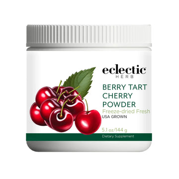 Eclectic Herb - Berry Tart Cherry Powder | Joint Support Supplement | Superfood Vitamin & Mineral Supplement | Freeze Dried, Vegan, Non-GMO, Gluten-Free (5.1 oz | 144 g) ECLECTIC INSTITUTE uk supplements