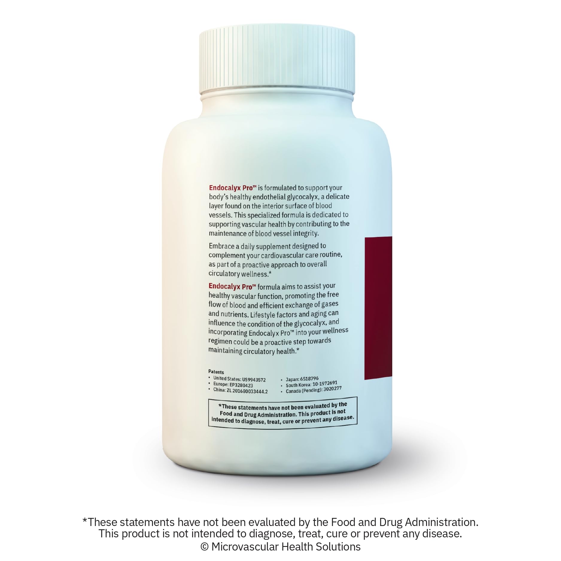 MYBODYRX Endocalyx Pro Supplement – Endothelial Glycocalyx Support 120 Capsules - Vascular & Microcirculation Health – Clinically-Studied – Patented – Supports Nitric Oxide Functions MYBODYRX uk supplements