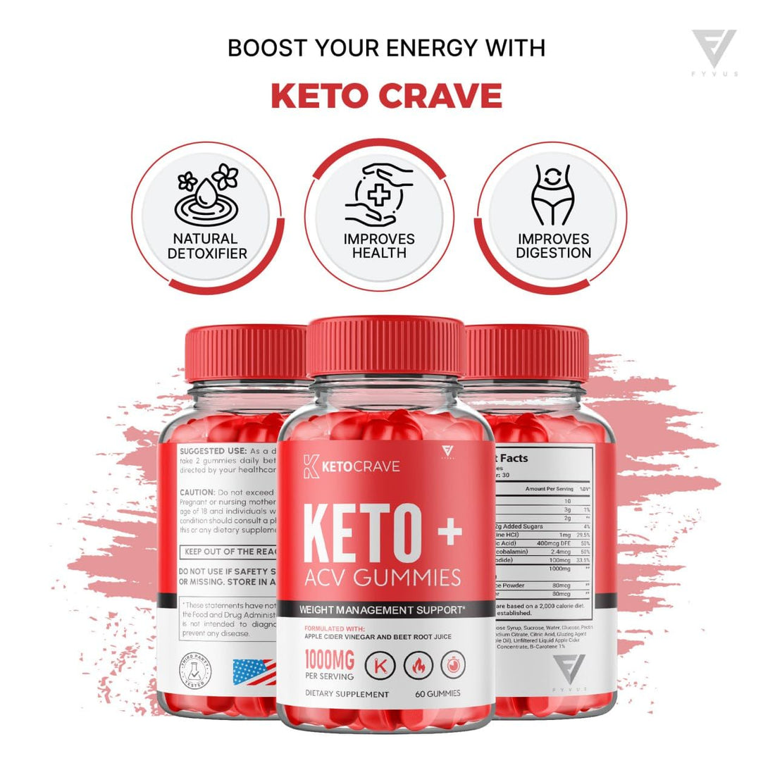 (3 Pack) Keto Crave ACV Gummies Kelly Clarkson, Ketocrave Keto + ACV Gummies Advanced Fyvus uk supplements