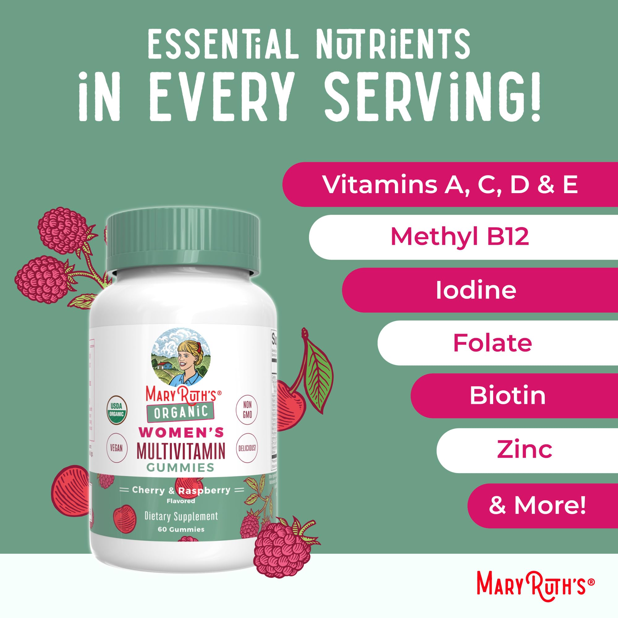 MaryRuth Organics Multivitamin for Women 14 | Women's Multivitamin Gummies for Immune Support| Skin Health | MaryRuth Organics uk supplements