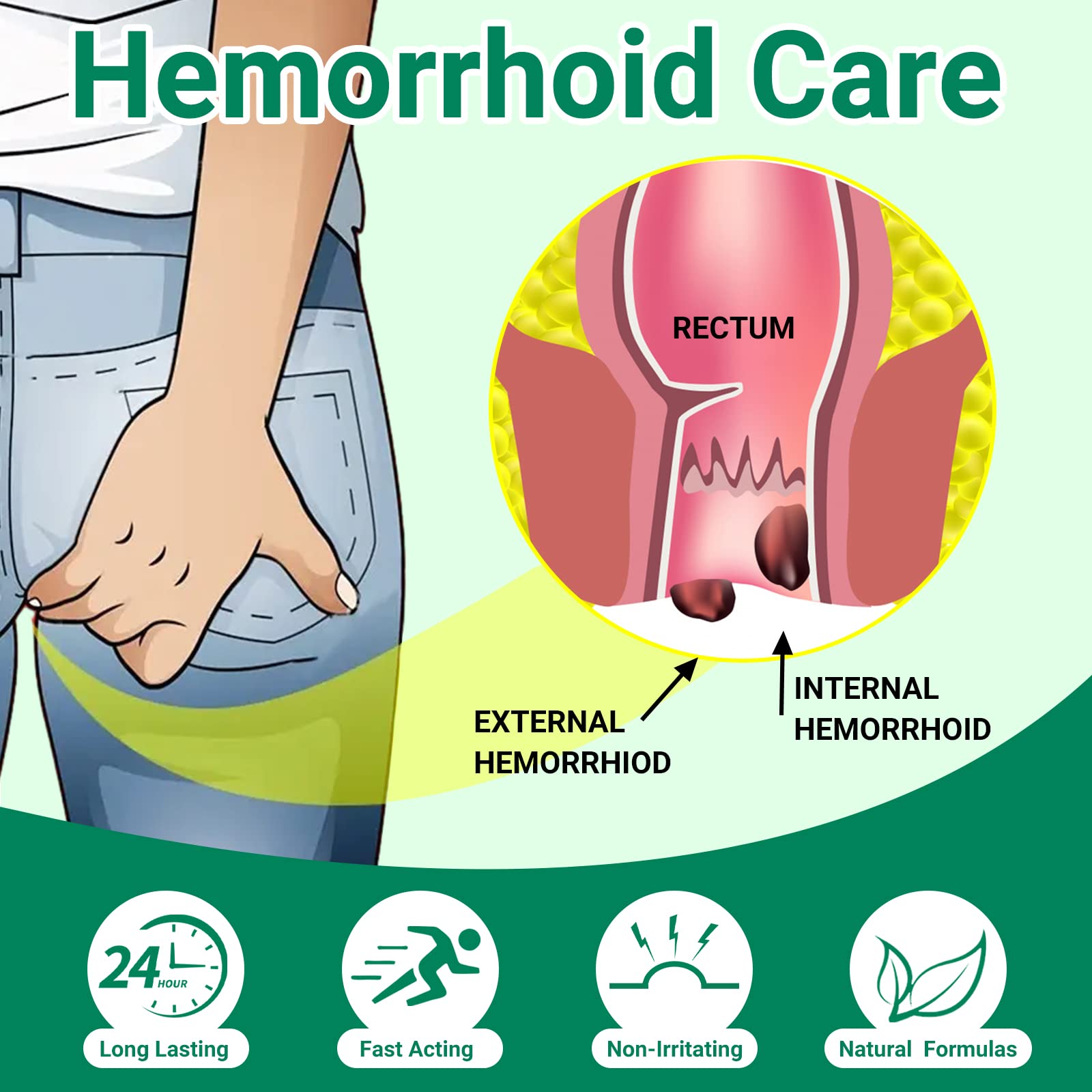 Hemorrhoid Treatment Ointment, Maximum Strength Treatment & Fast Relief for Pain, Itching, Burning, Swelling, Fissure, Bleeding, Discomfort, Long-Lasting Internal & External Hemorrhoid Cream, (2-Pack) LMNOOP uk supplements
