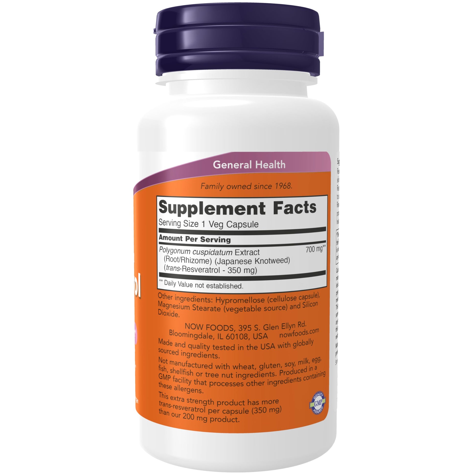 NOW Supplements, Extra Strength Resveratrol 350mg, Natural Trans Resveratrol from 700 mg NOW uk supplements