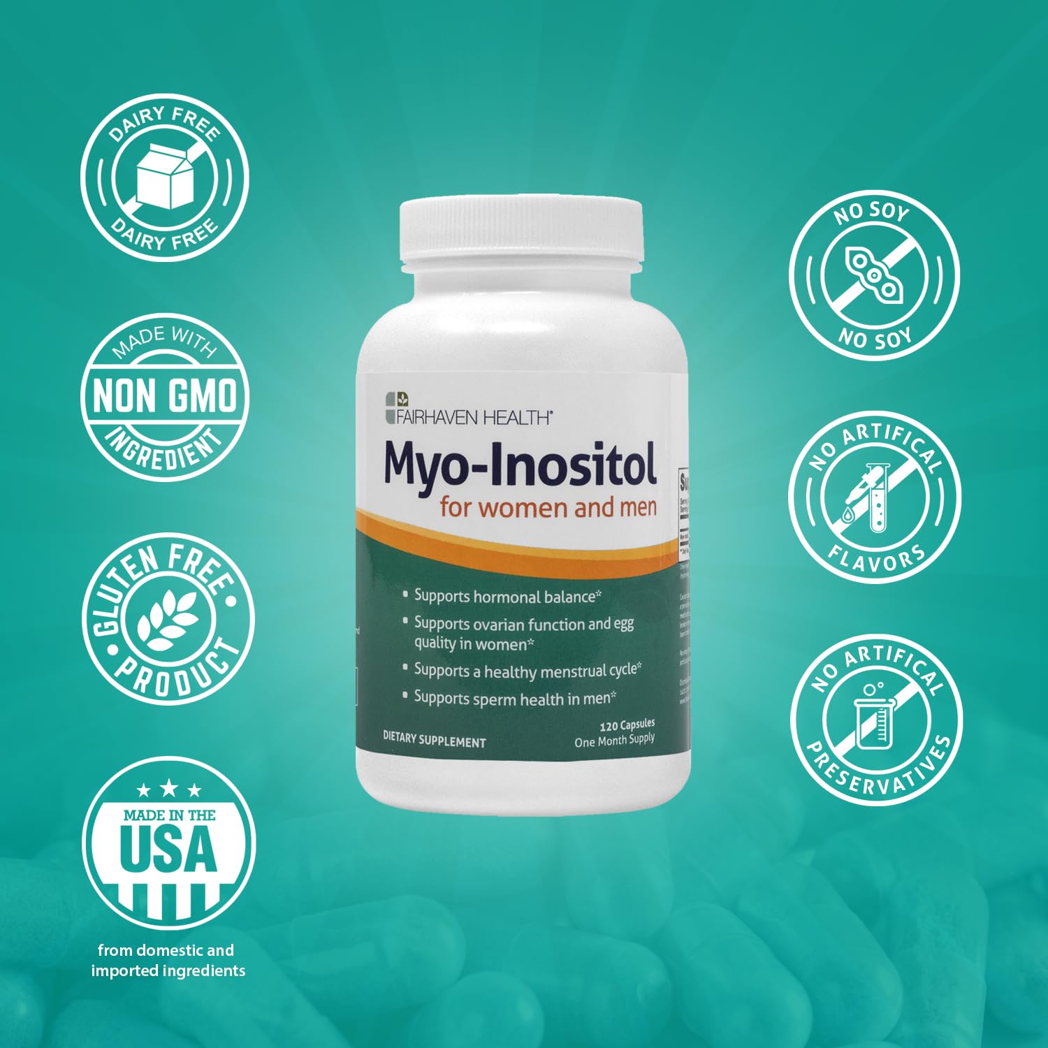 Fairhaven Health Myo-Inositol Supplement 2000mg | Male and Female Fertility Supplement Fairhaven Health uk supplements