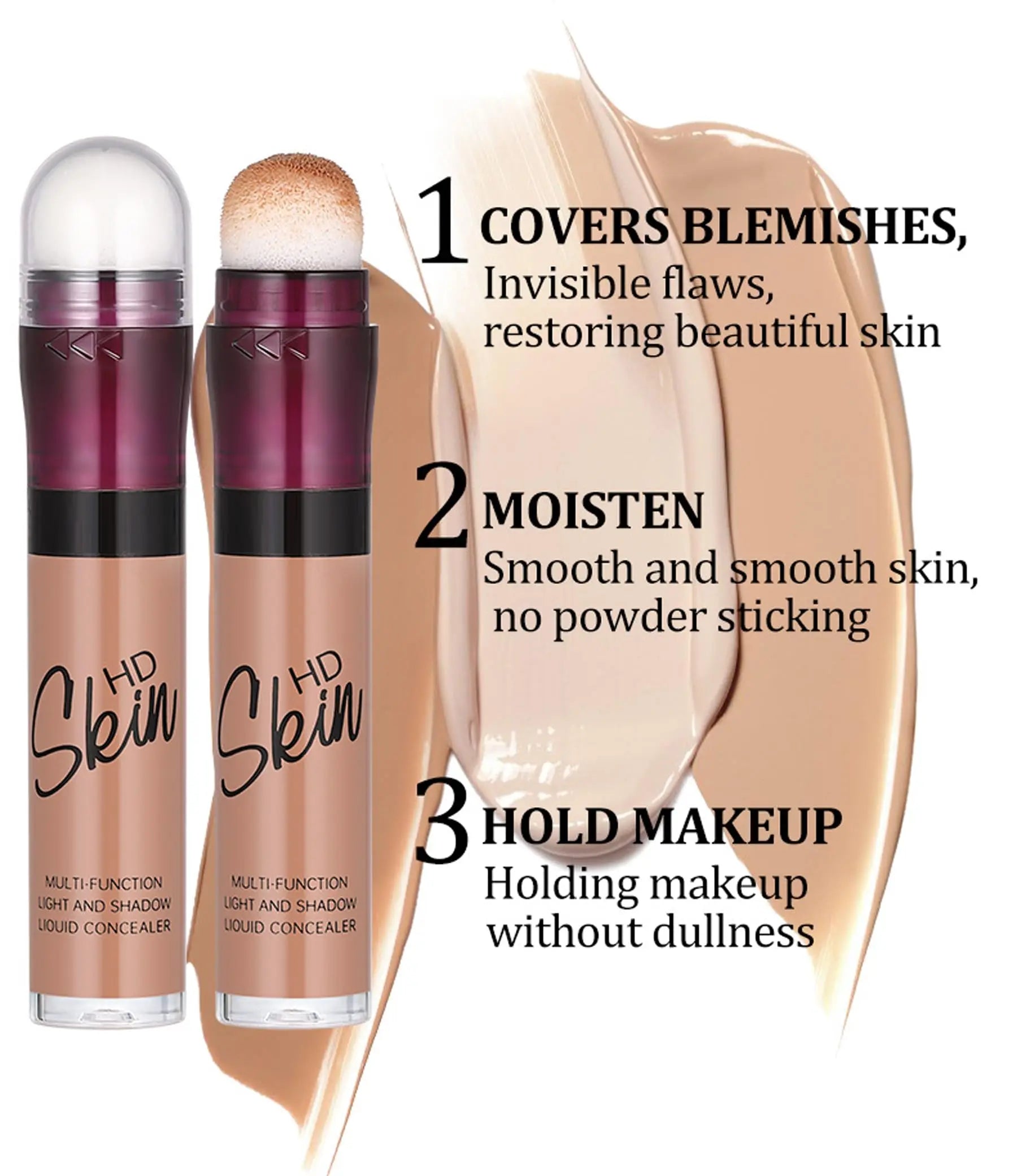 Concealer Stick Foundation Concealer Moisturizing Hydration Brightening Skin Tone Concealer Oil Control Waterproof With Applicator Cushion RHSEDD uk supplements