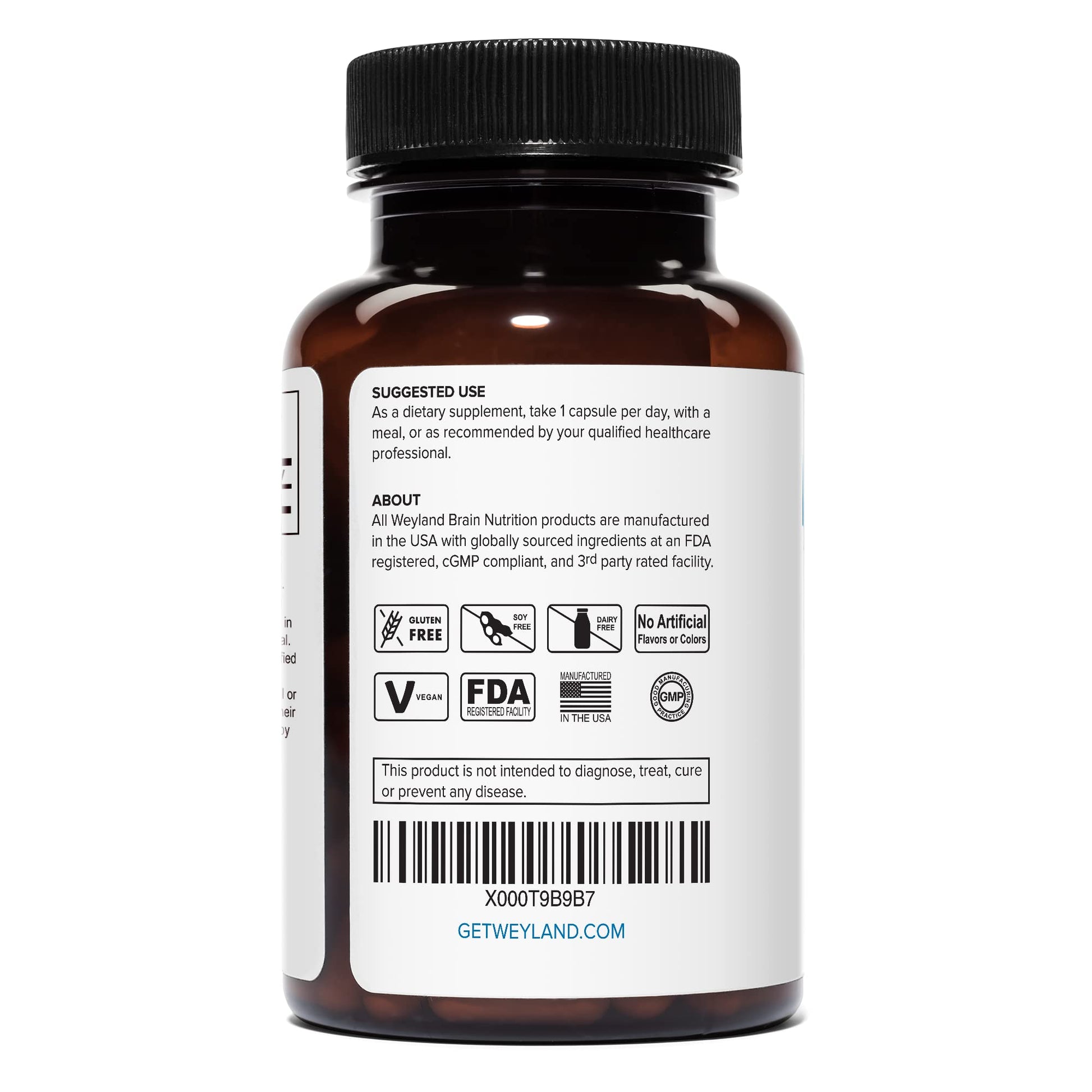 Weyland Brain Nutrition: Lithium Orotate 10mg (1 Bottle), 60 Vegetarian Weyland Brain Nutrition uk supplements