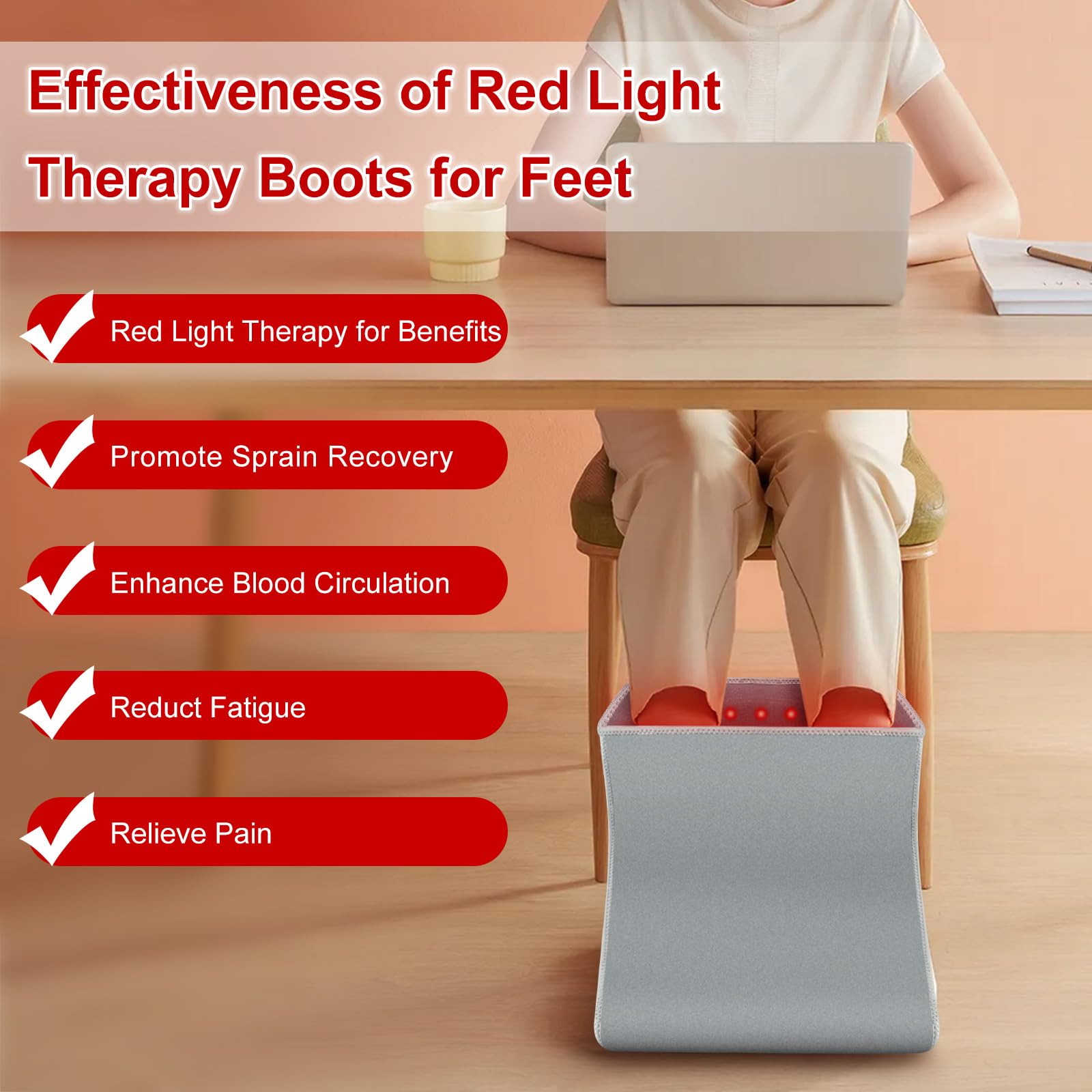 Red Light Therapy Boot for Feet, Infrared Light Therapy Slipper for Perfect Foot Care, Ideal for Ankle Rutollmit uk supplements