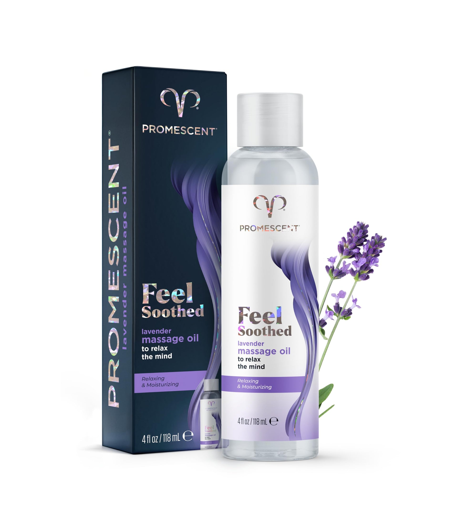 Promescent Lavender Massage Oil for Massage Therapy, Massage Oils for Date Night, Premium Lavender Body Oil for Men & Women to Relieve Stress & Sore Muscles, Essential Oils for Skin (4 oz) Promescent uk supplements
