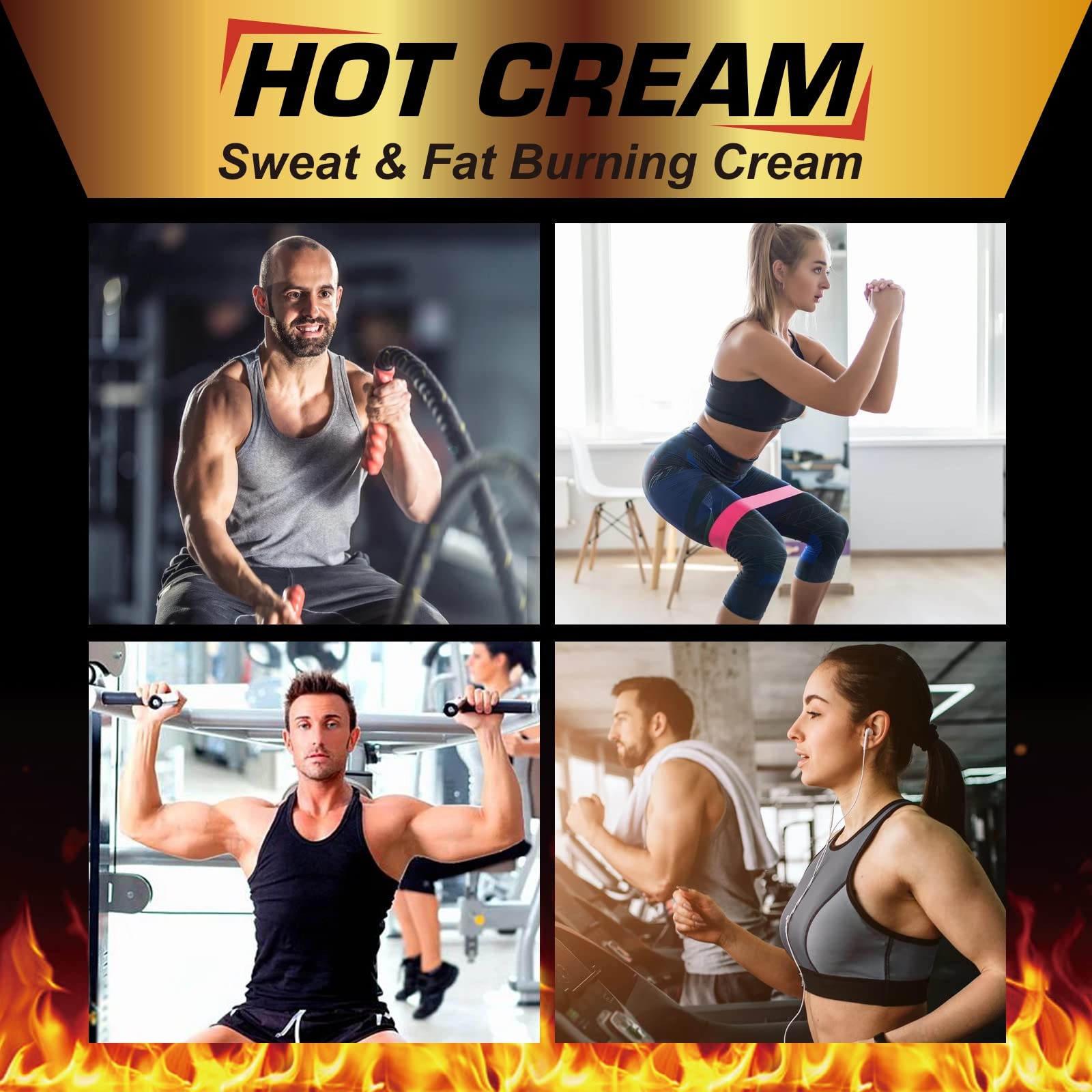 REBODUM Hot Sweat Cream, Fat Burning Cream for Belly Natural Weight Loss Cream Weight Loss REBODUM uk supplements