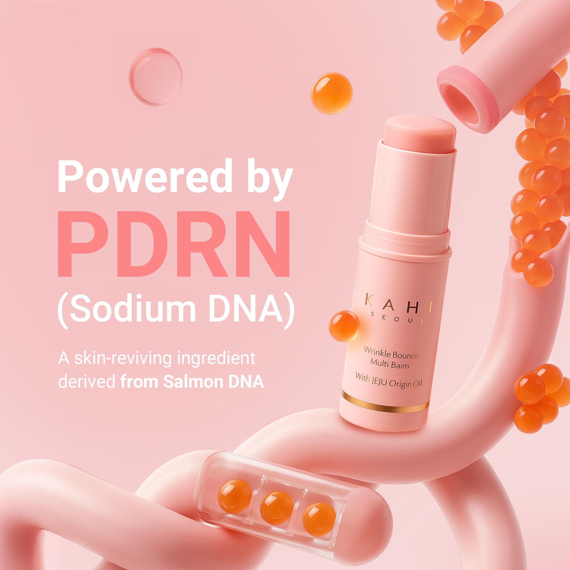 KAHI Wrinkle Bounce Multi Balm Stick | PDRN Collagen Wrinkle Stick | Korean Skin Care |All-in-One Hydrating Lip Balm Eye Cream Neck Cream Make Up Base & Face Mist Moisture Balm KAHI uk supplements