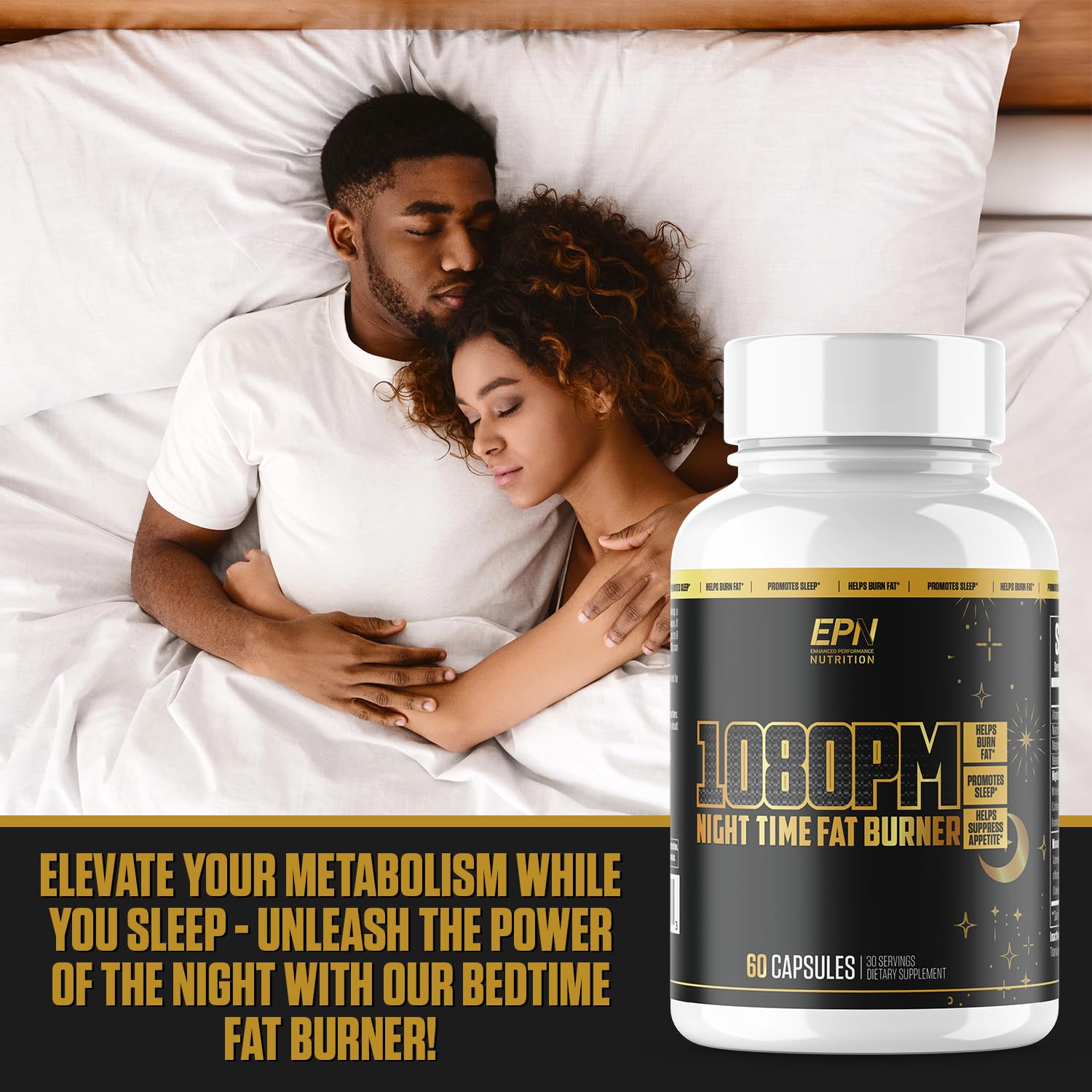 1080PM Thermogenic Night Time Fat Burner | #1 Sleep Aid Fat Loss Supplement to Reduce EPN Supplements uk supplements