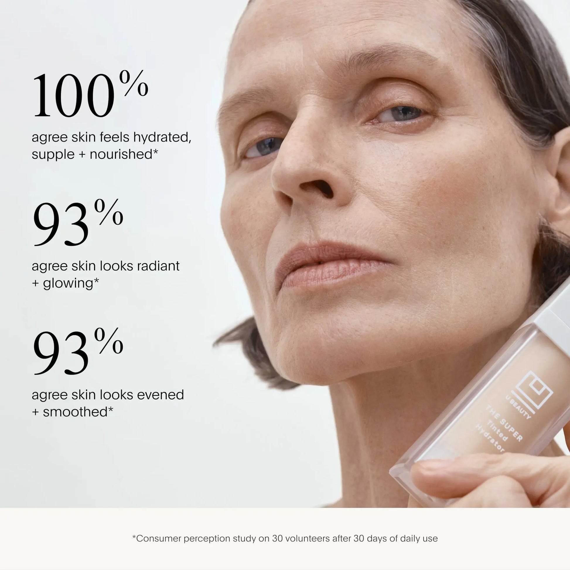 U Beauty The Super Tinted Hydrator Hyaluronic Acid Moisturizing Cream - Mega-Dose Skin Hydrator for Supple, Smooth, and Softer-Looking Skin For Up To 48 Hours - Shade 4-1.0 oz U Beauty uk supplements