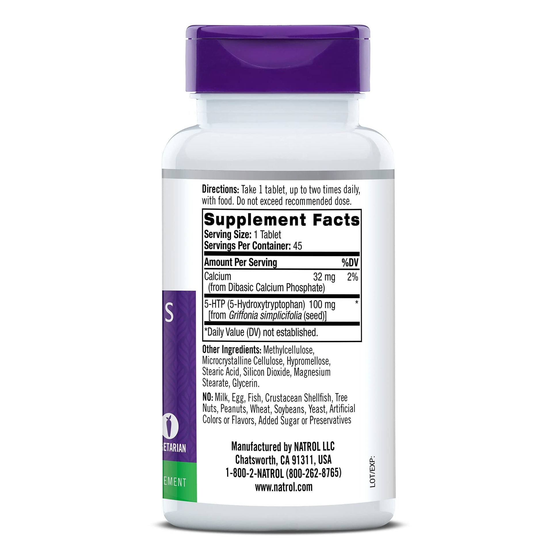 Natrol 5-HTP 100mg, Dietary Supplement Helps Support a Balanced Mood, 90 Time Natrol uk supplements