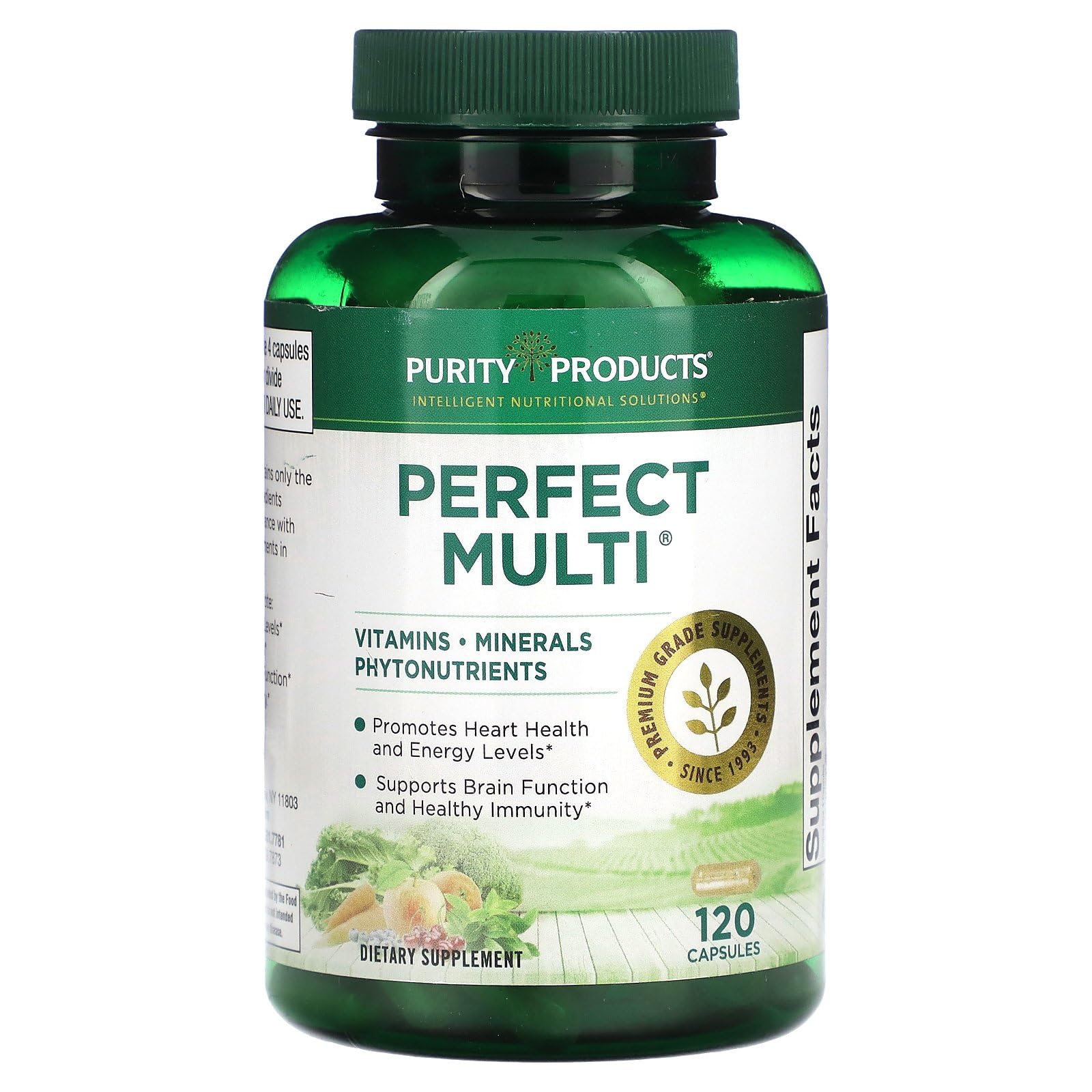 Purity Products Perfect Multi - Multivitamin Packed with Vitamins, Minerals and Phytonutrients - 60 Breakthrough Nutrients - Support for Healthy Immunity, Normal Energy Levels - 120 Capsules (1) Purity Products uk supplements