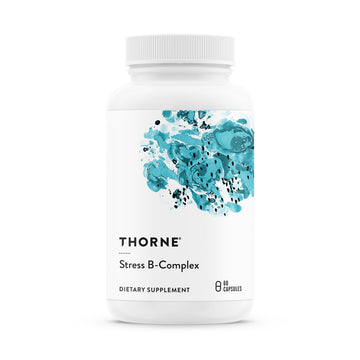 THORNE - Stress B-Complex - Vitamins B2, B6, B12 & Folate in Highly-Absorbable and Active Forms - Extra Vitamin B5 for Adrenal Support