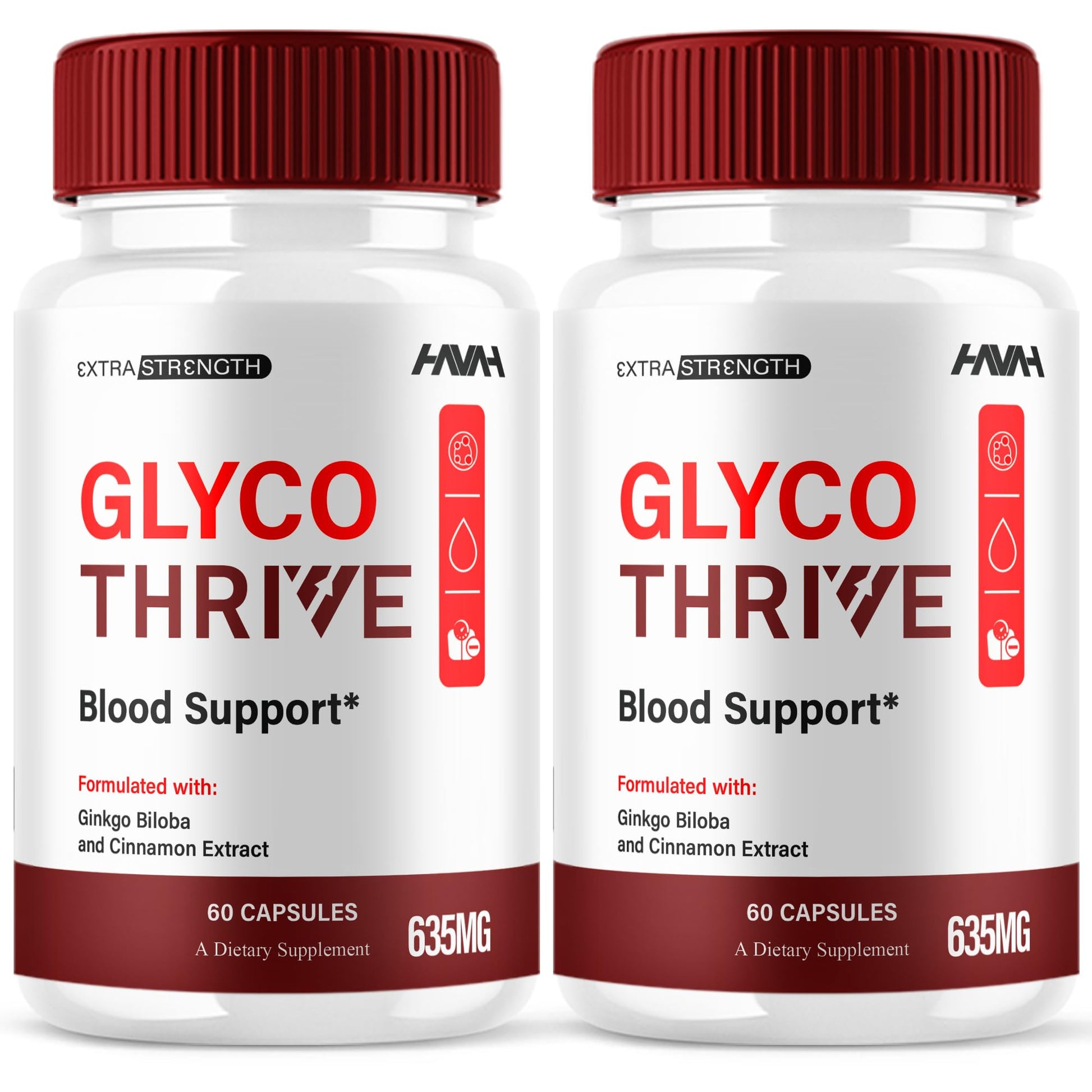(2 Pack) Glyco Thrive Blood Support GlycoThrive Maximum Strength Capsules, Glyco Thrive Advanced Daily Multivitamin Health and Wellness Supplement, GlycoThrive Health Support Pills (120 Capsules) Havah uk supplements
