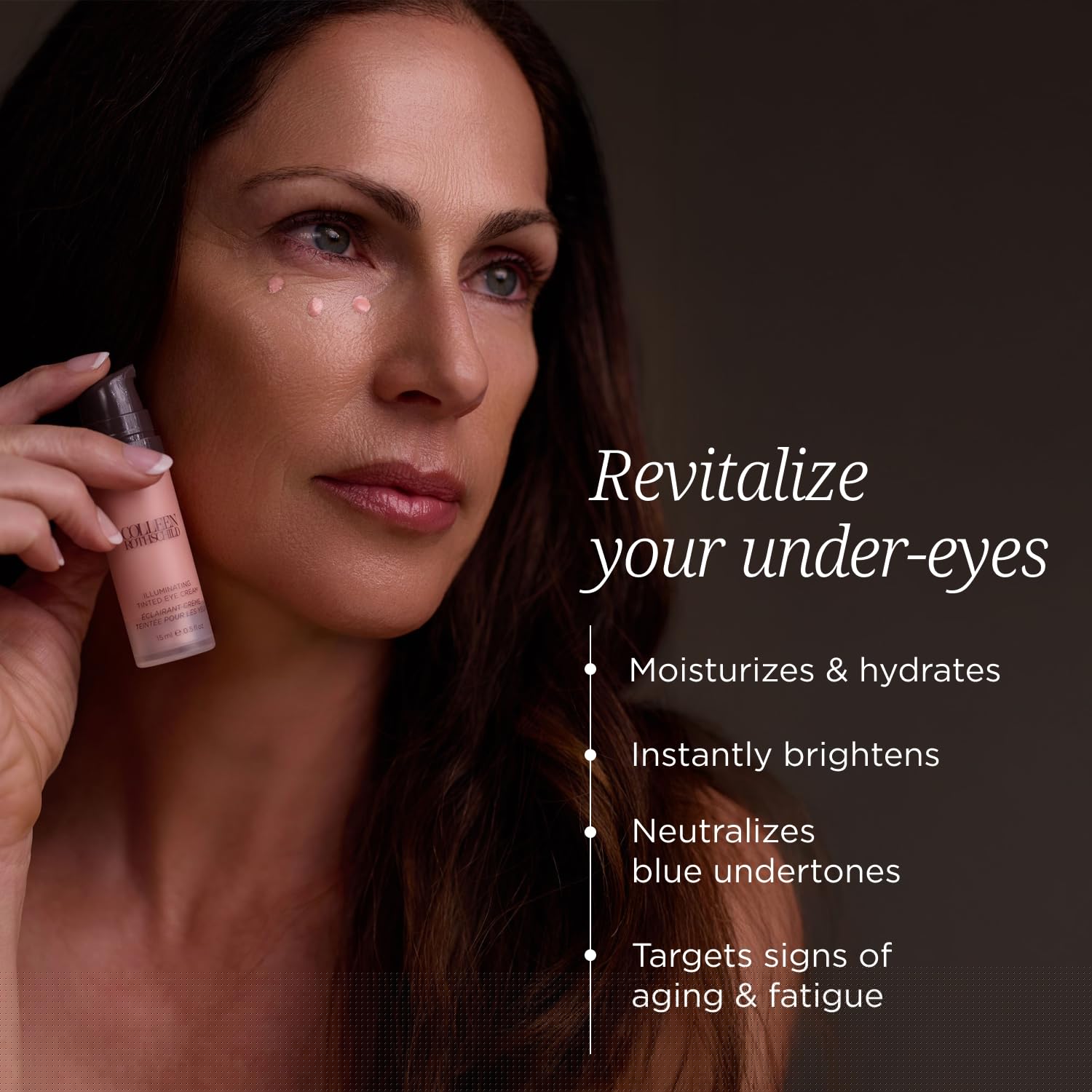 COLLEEN ROTHSCHILD Illuminating Tinted Eye Cream | Instant Brightening Effect | Nourishes & Targets Dark Circles | With Hyaluronic Acid, Caffeine, Pearlized Pigments & Peptides (0.5 fl oz) COLLEEN ROTHSCHILD uk supplements