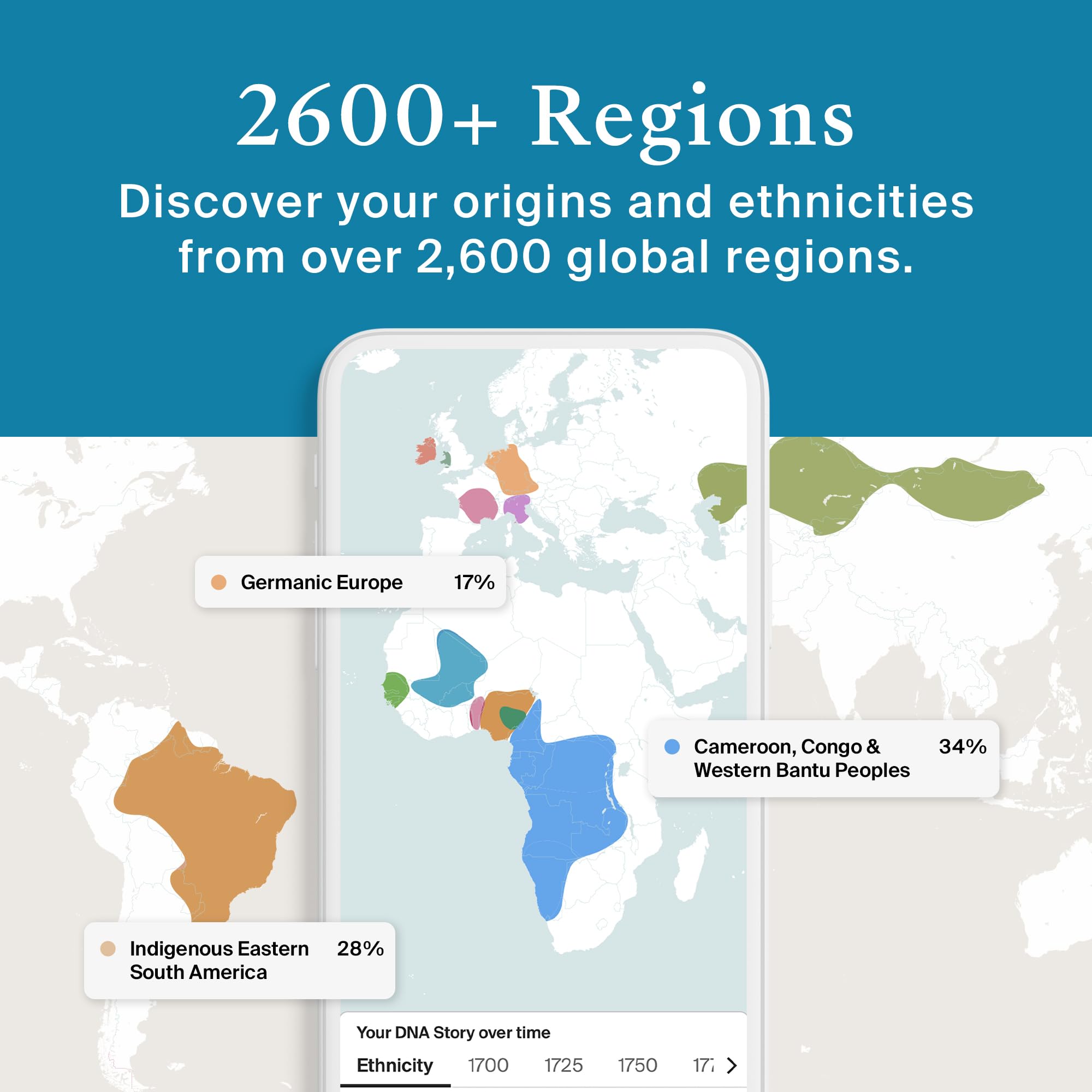AncestryDNA Genetic Test Kit: Personalized Genetic Results, DNA Ethnicity Test, Origins AncestryDNA uk supplements