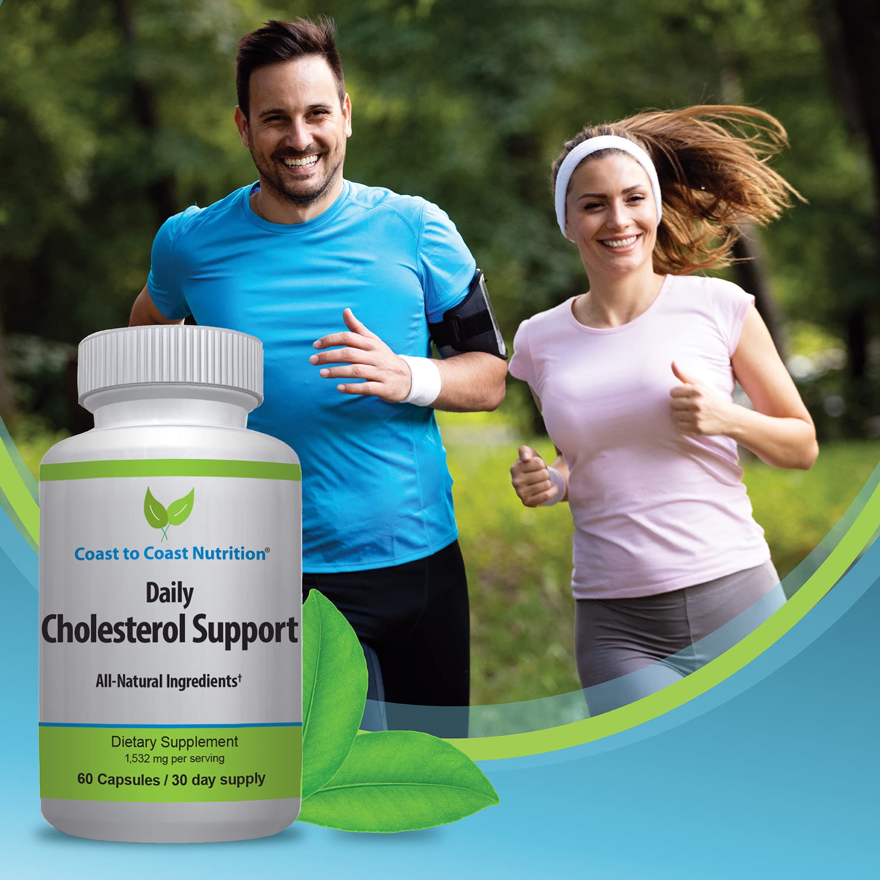 Coast to Coast Nutrition Cholesterol Support Supplement - Support Cardiovascular & Artery Performance, Target Bad LDL Levels & Plaque Calcium Buld-Up - Promote Circulation & Blood Flow - 60 Capsules Coast to Coast Nutrition uk supplements