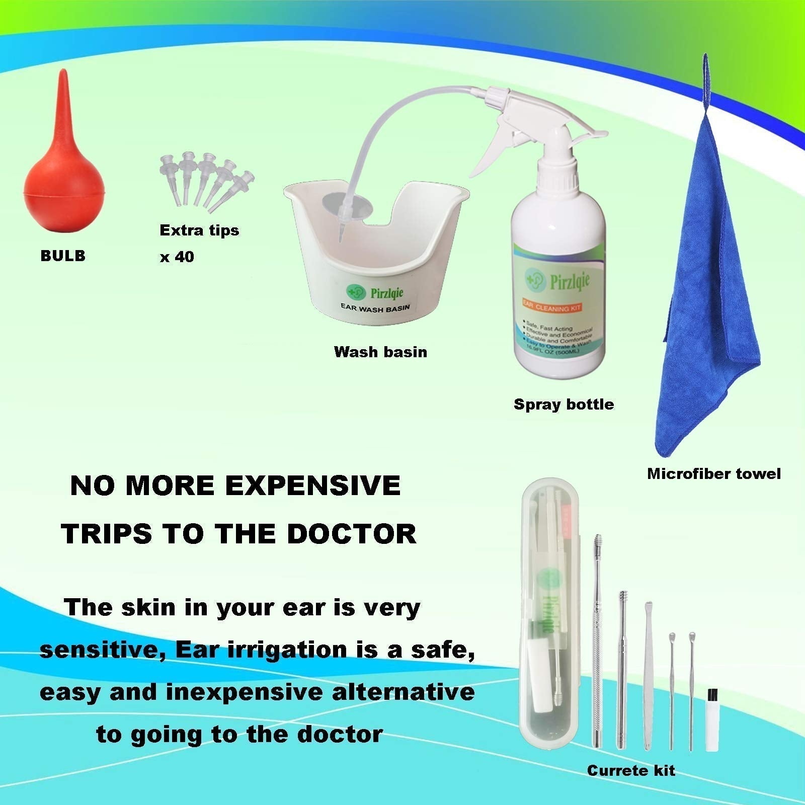 Ear Wax Removal Tool, Ear Cleaning Kits Safe Ear Irrigation Kit Ear Flush QISXROVY uk supplements