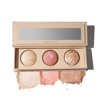 LAURA GELLER NEW YORK Geller's Greatest Lift-n-Glow Baked Trio Palette - Highlighter, Blush, Bronzer - All Skin Tones LAURA GELLER NEW YORK uk supplements