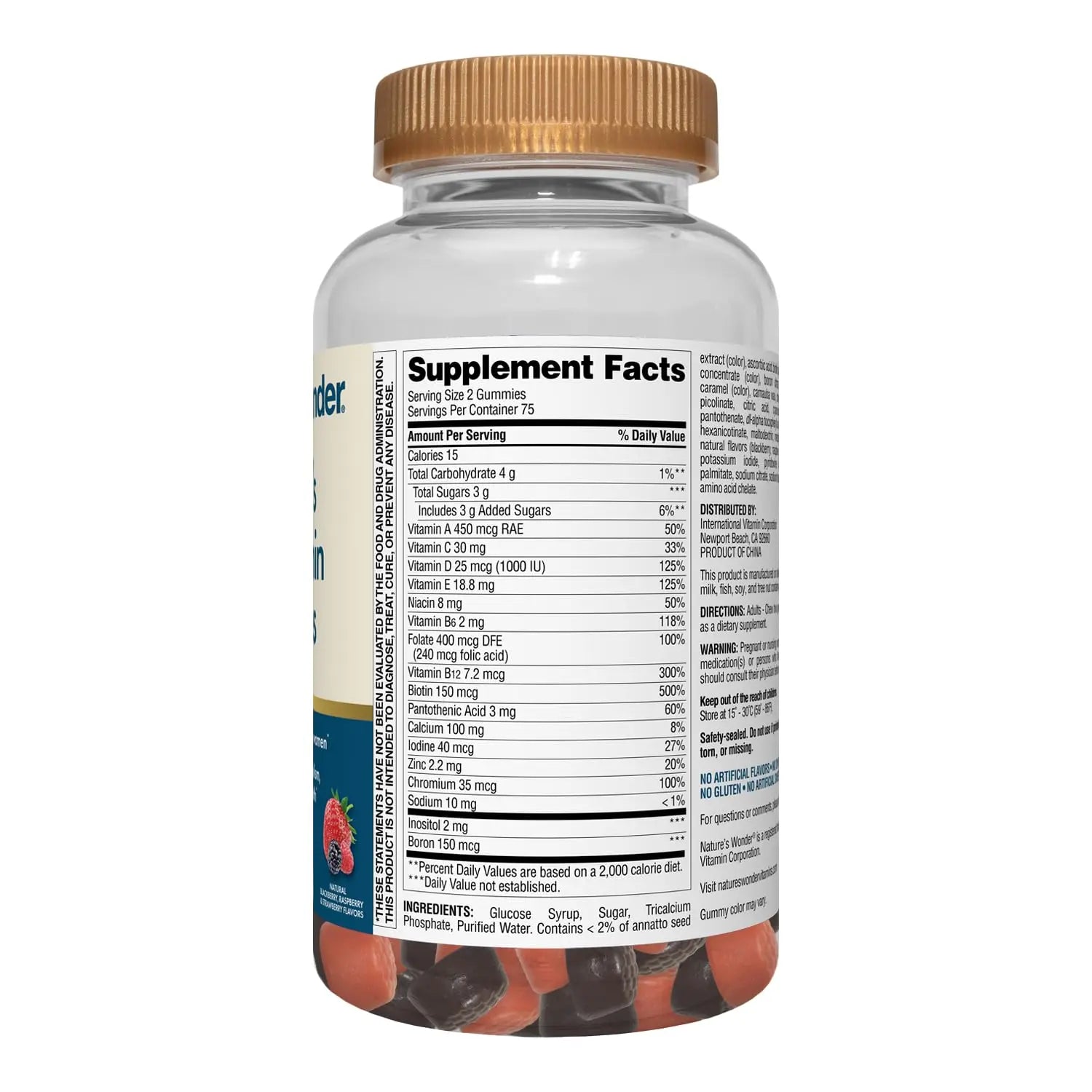Nature's Wonder Women's Multivitamin Gummies, Supports Energy, Metabolism, Bone and Immune System Health Nature's Wonder uk supplements