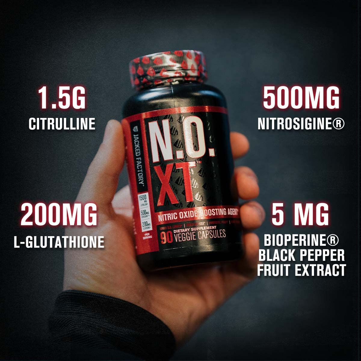 Jacked Factory Pre Workout Stack - N.O XT Nitric Oxide Booster & NITROSURGE High Jacked Factory uk supplements