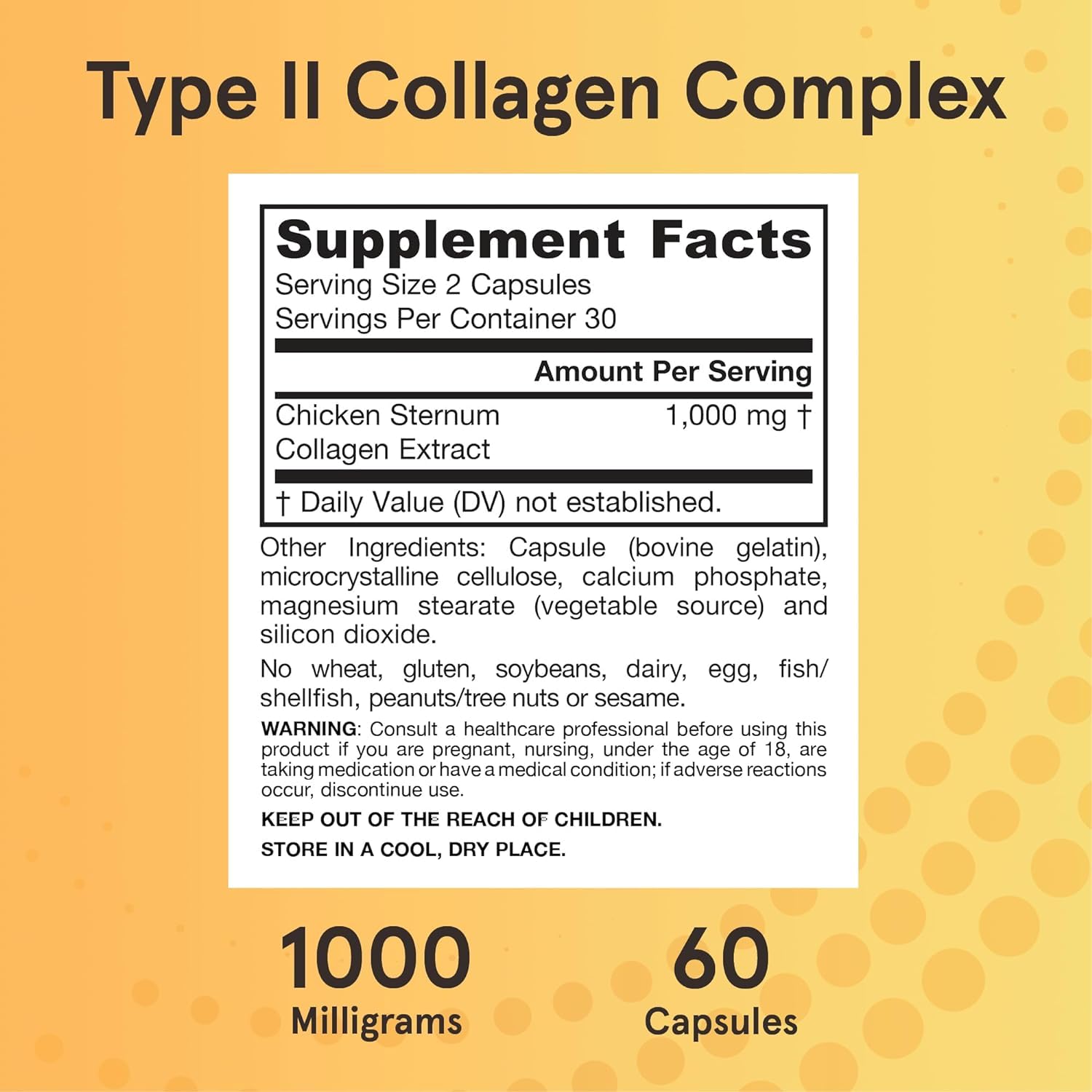 Jarrow's Type II Collagen Complex (Type 2 Collagen), 60 Capsules, Lab-Tested Tudor uk supplements