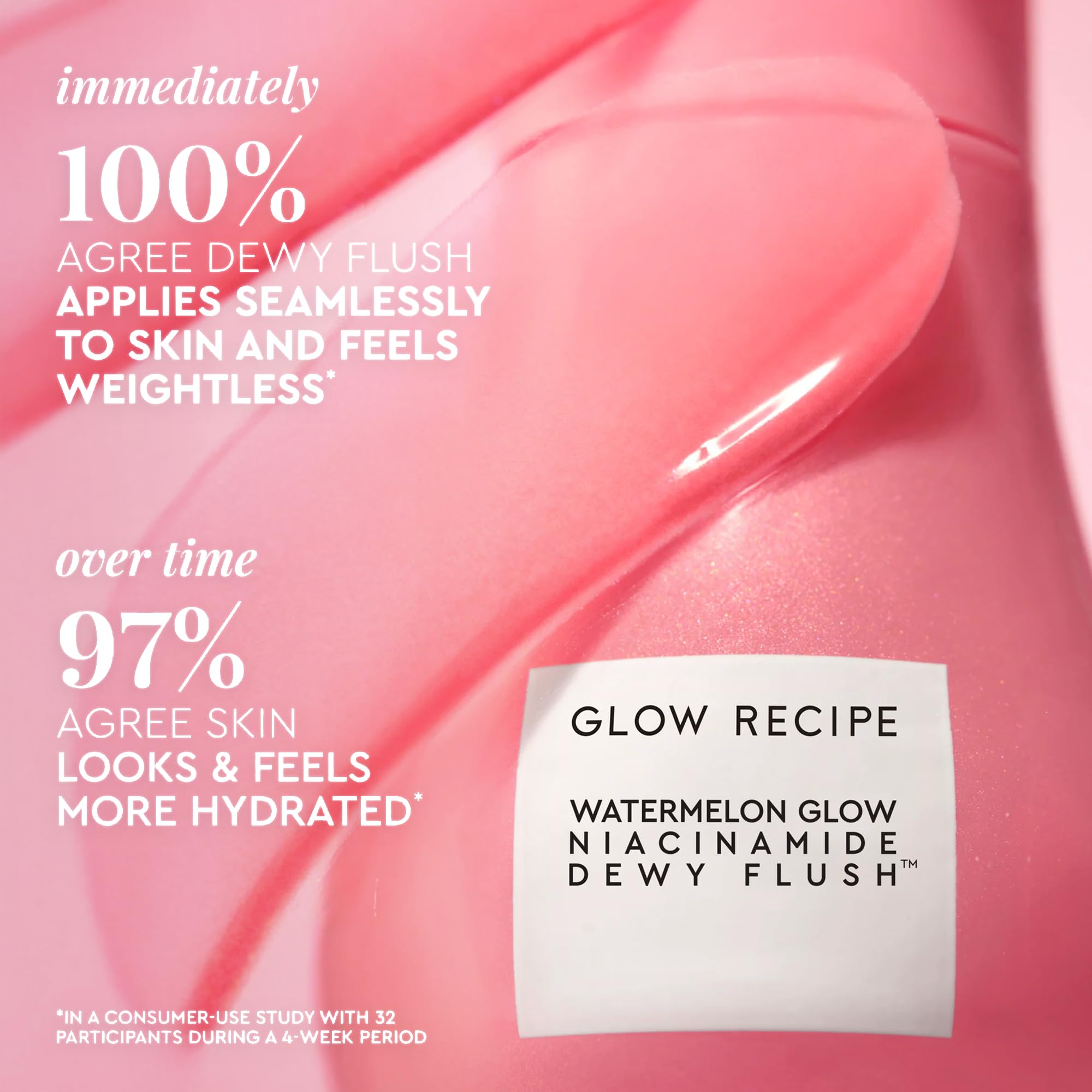 Glow Recipe Niacinamide Dewy Flush Tinted Liquid Blush Serum - Glowy Blush for Cheeks to Smooth, Hydrate & Brighten - Liquid Korean Makeup with Buildable Soft Pink Tint - Watermelon Flush (0.4 oz) Glow Recipe uk supplements