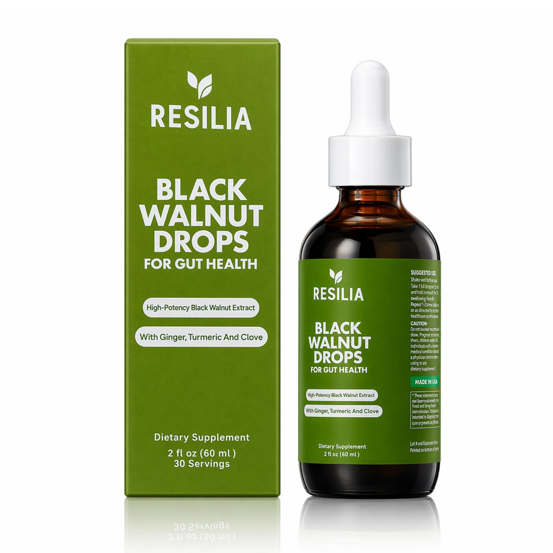 Resilia Herbal Cleanse Liquid Drops – Black Walnut & Wormwood Extract with Pumpkin Seed, Garlic & Turmeric – Alcohol-Free Vegan Tincture for Digestive & Daily Wellness Support, 2 fl oz Resilia Oil Of Oregano uk supplements