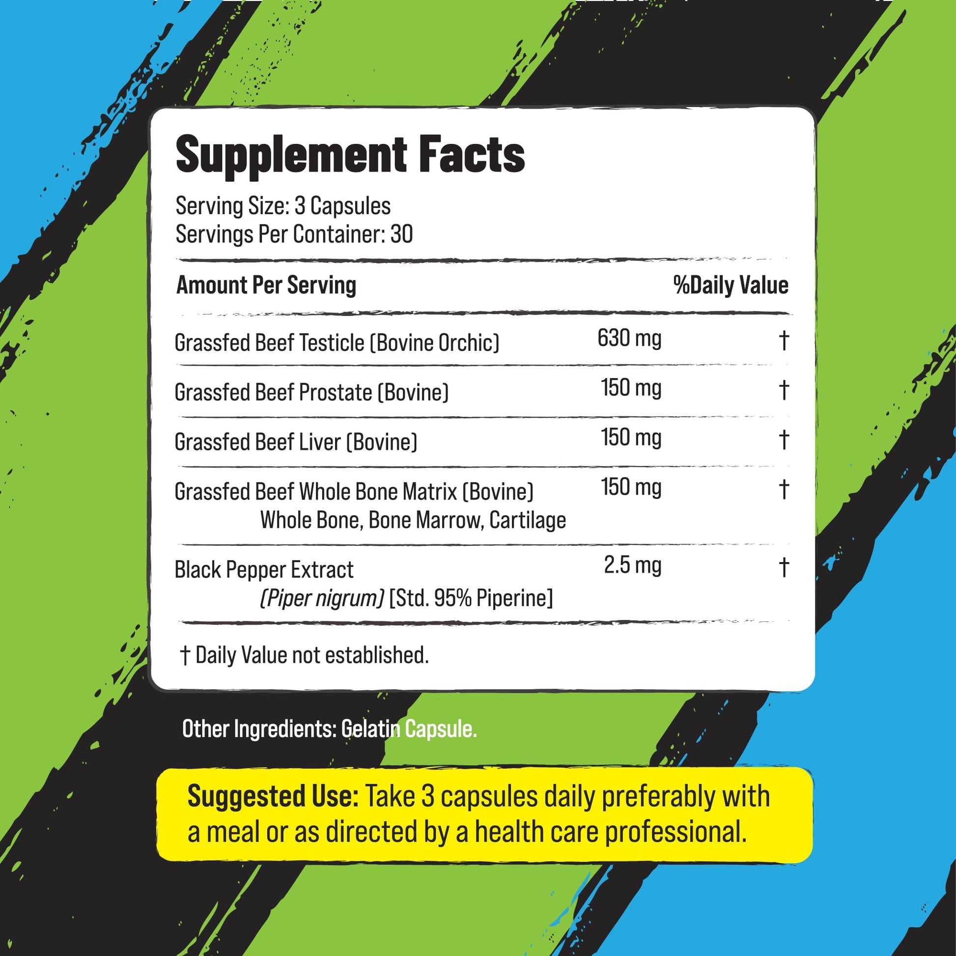 Grass Fed Beef Organ Supplement for Men - Male Optimization Pills - 6 Vital Beef Organs to Drive Prostate Health & Peak Performance, Made in USA, 90 Capsules (2 Pack) PRIMAL FURY uk supplements