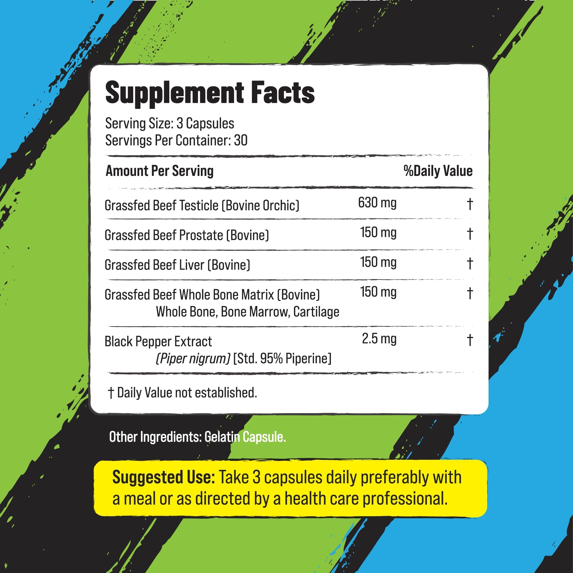 Grass Fed Beef Organ Supplement for Men - Male Optimization Pills - 6 Vital Beef Organs to Drive Prostate Health & Peak Performance, Made in USA, 90 Capsules (2 Pack) PRIMAL FURY uk supplements
