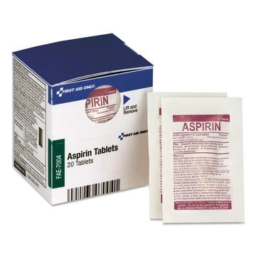 First Aid Only SmartCompliance Aspirin Refill, 2/Packet, 10 Packets/Box First Aid Only uk supplements