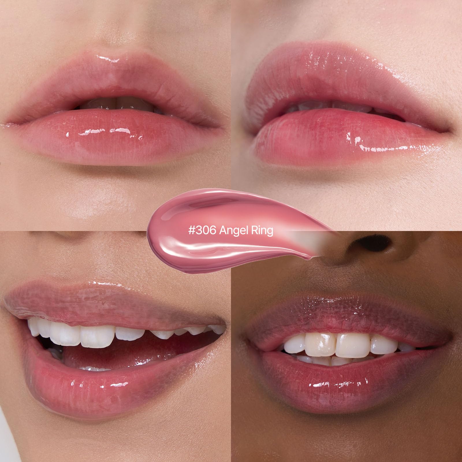 Laka Jelling Nude Gloss, 4.5g/0.15oz, Sheer Hydrating Lip Oil with No Stain, Non-Sticky, Nourishing Gloss for a Glowy Look, K-Beauty (#306 Angelring) Laka uk supplements