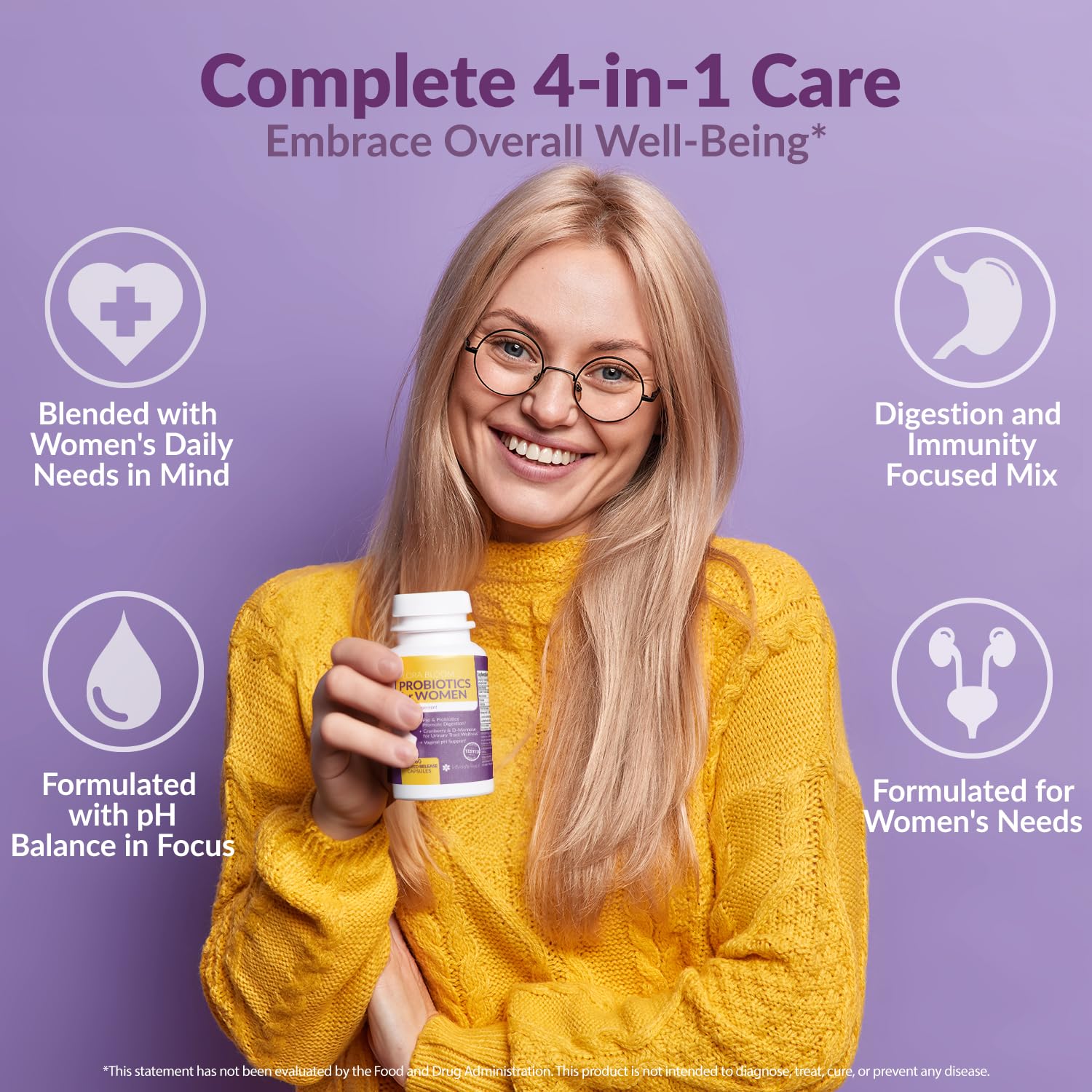 Probiotics for Women- 3 Pack(180 Capsules) - Ultimate Flora Bloom Probiotic Supplement for Women Intimate Rose uk supplements