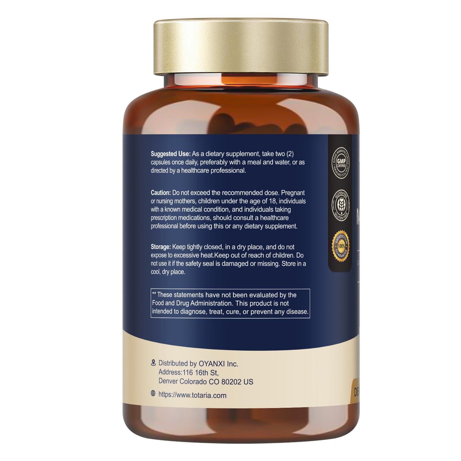 25 in 1 Brain Supplements for Memory and Focus & Neuro Health - Daily Brain Nootropic Cognitive Supplement with L-Tyrosine, Bacopa Monnieri, Ginkgo Biloba, Alpha GPC - Non-GMO, Gluten Free Totaria uk supplements