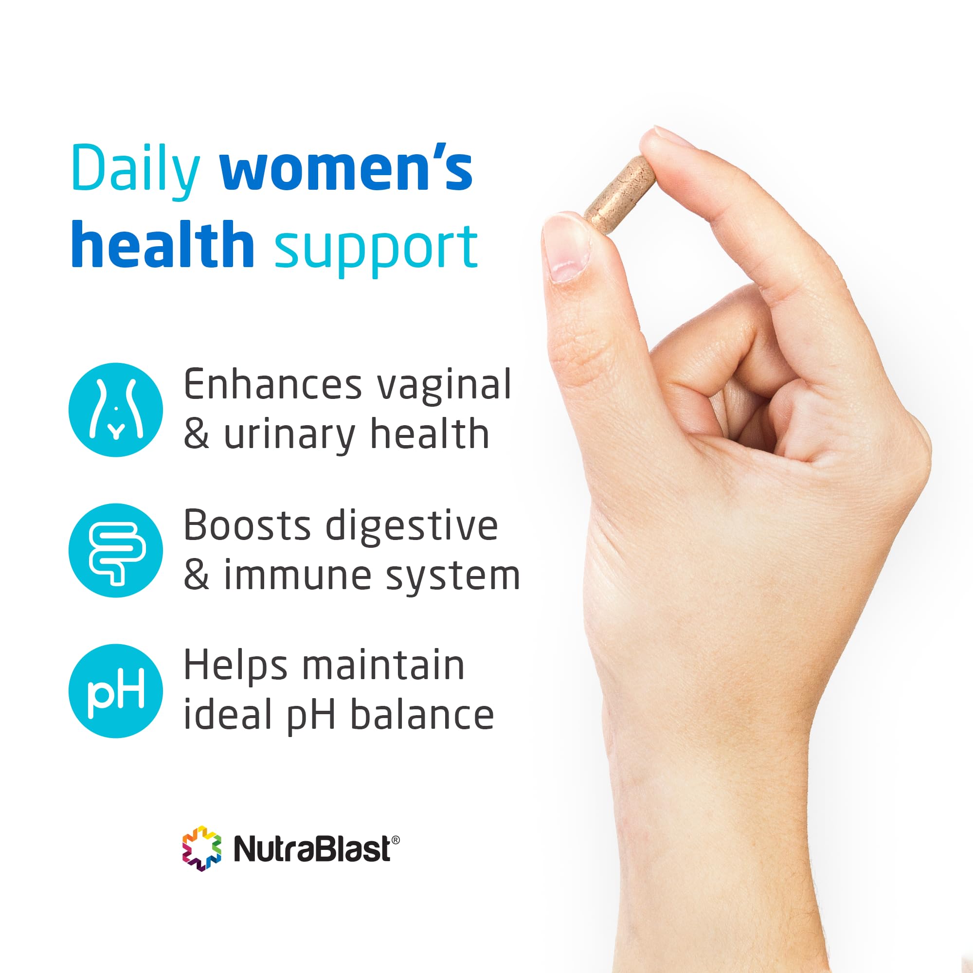 NutraBlast Vaginal Probiotics for Women Digestive, pH Balance, UT & Vaginal Health - 50 Billion CFU NutraBlast uk supplements