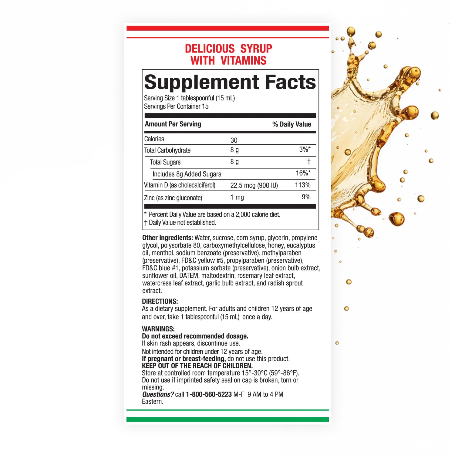 Jarabe Berro y Cebolla Immune Support Syrup with Vitamin D, Zinc & Natural Herbal Extracts – Eucalyptus, Honey, Onion, Garlic & More – Teens & Adult Wellness Formula – 8 Fl Oz Each | 2-Pack Berro y Cebolla MENPER uk supplements