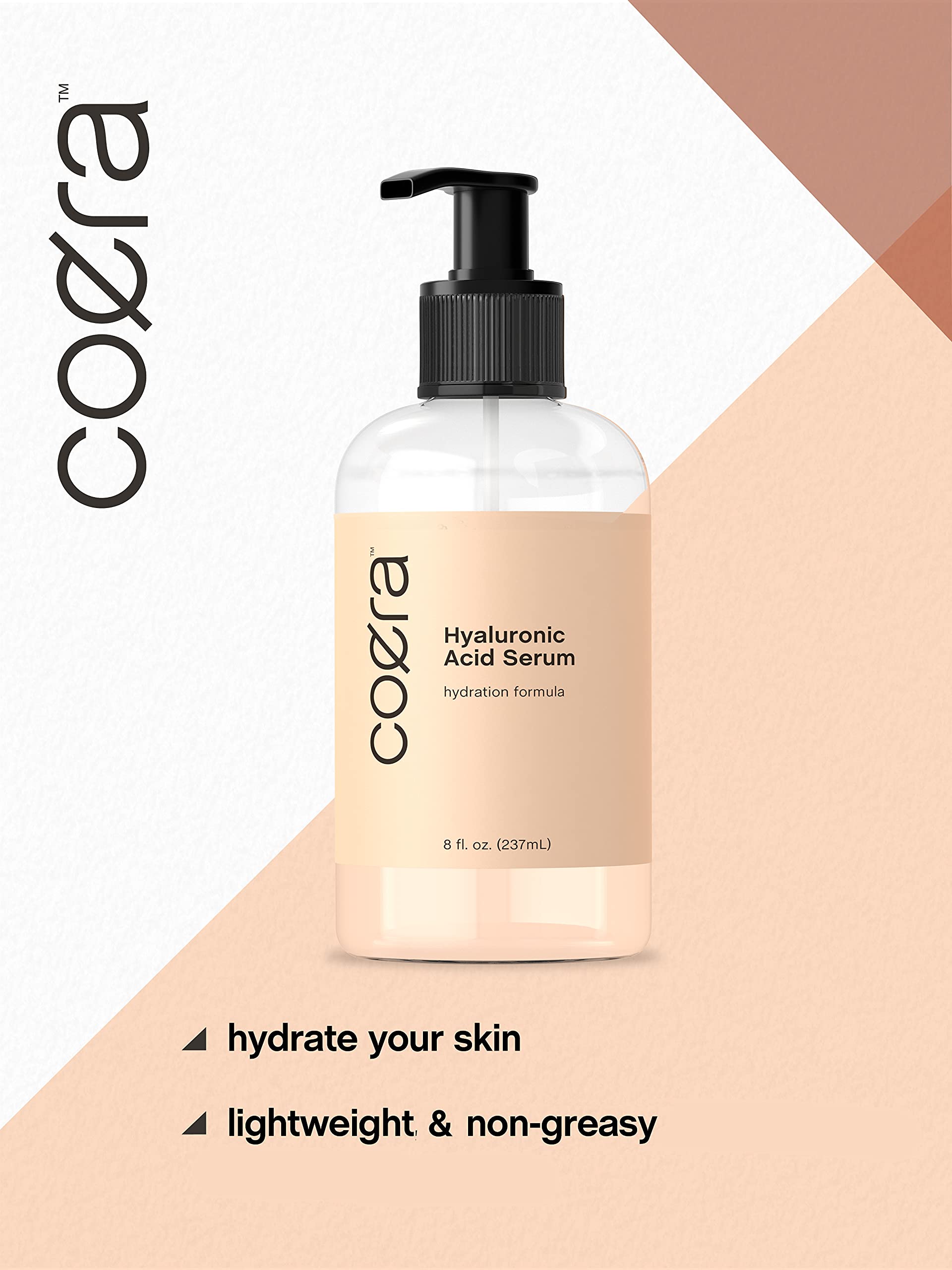 Hyaluronic Acid Serum for Face & Skin | 8 oz | Paraben & SLS Free Moisturizer | Packaging Coera uk supplements