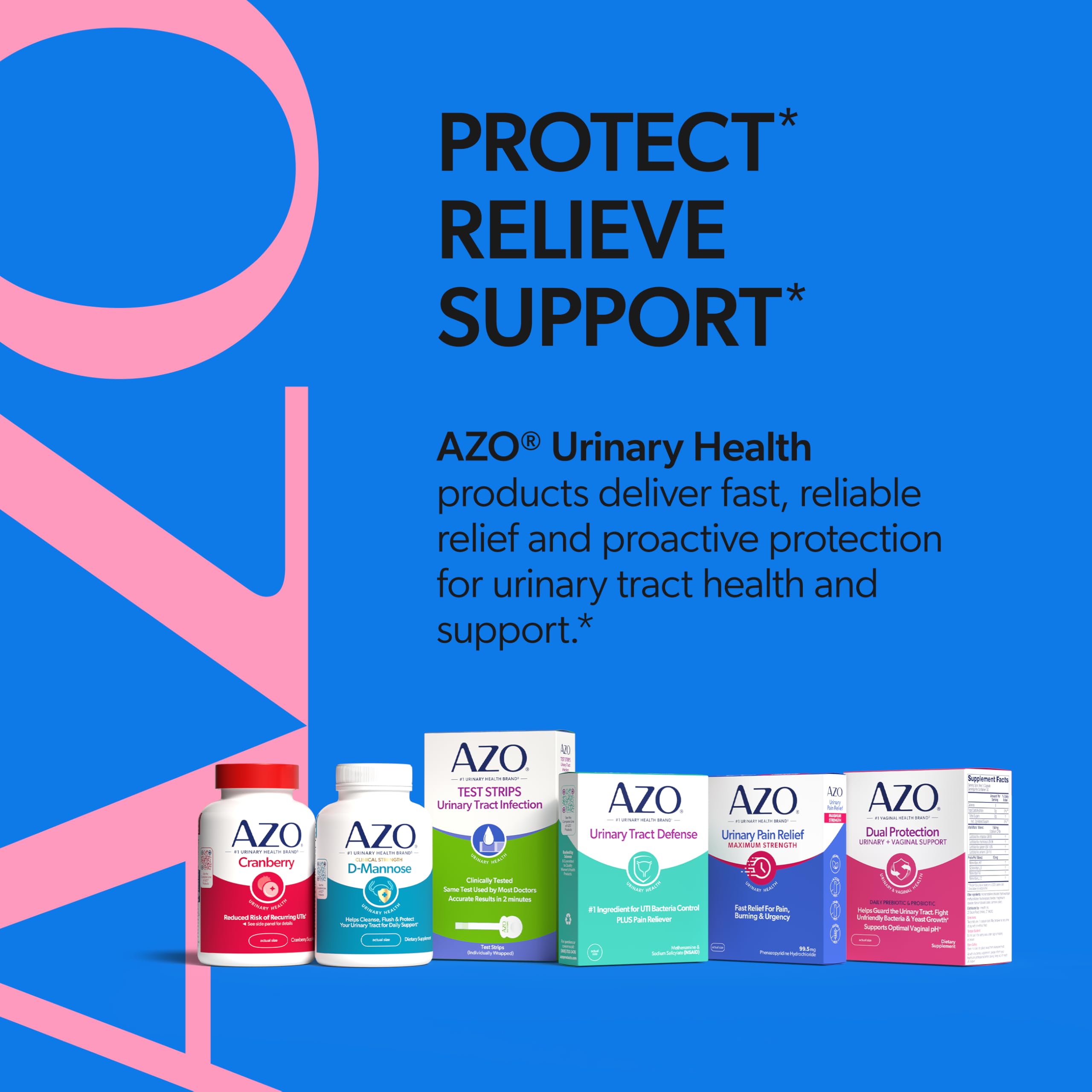 AZO Urinary Pain Relief Maximum Strength, Fast relief of UTI Pain, Burning & Urgency, Targets Source of Pain, #1 Most Trusted Brand, 24 Tablets AZO uk supplements