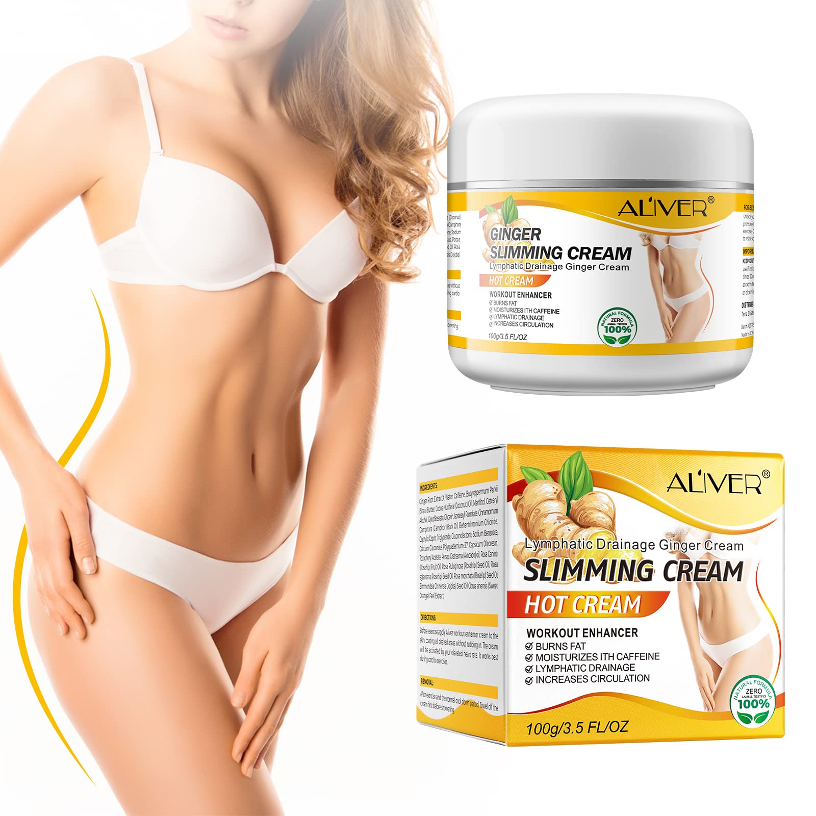 VOGSIG Anti Cellulite Slimming Cream Gel, Hot Cream, Ginger Fat Burning Weight Loss Full VOGSIG uk supplements