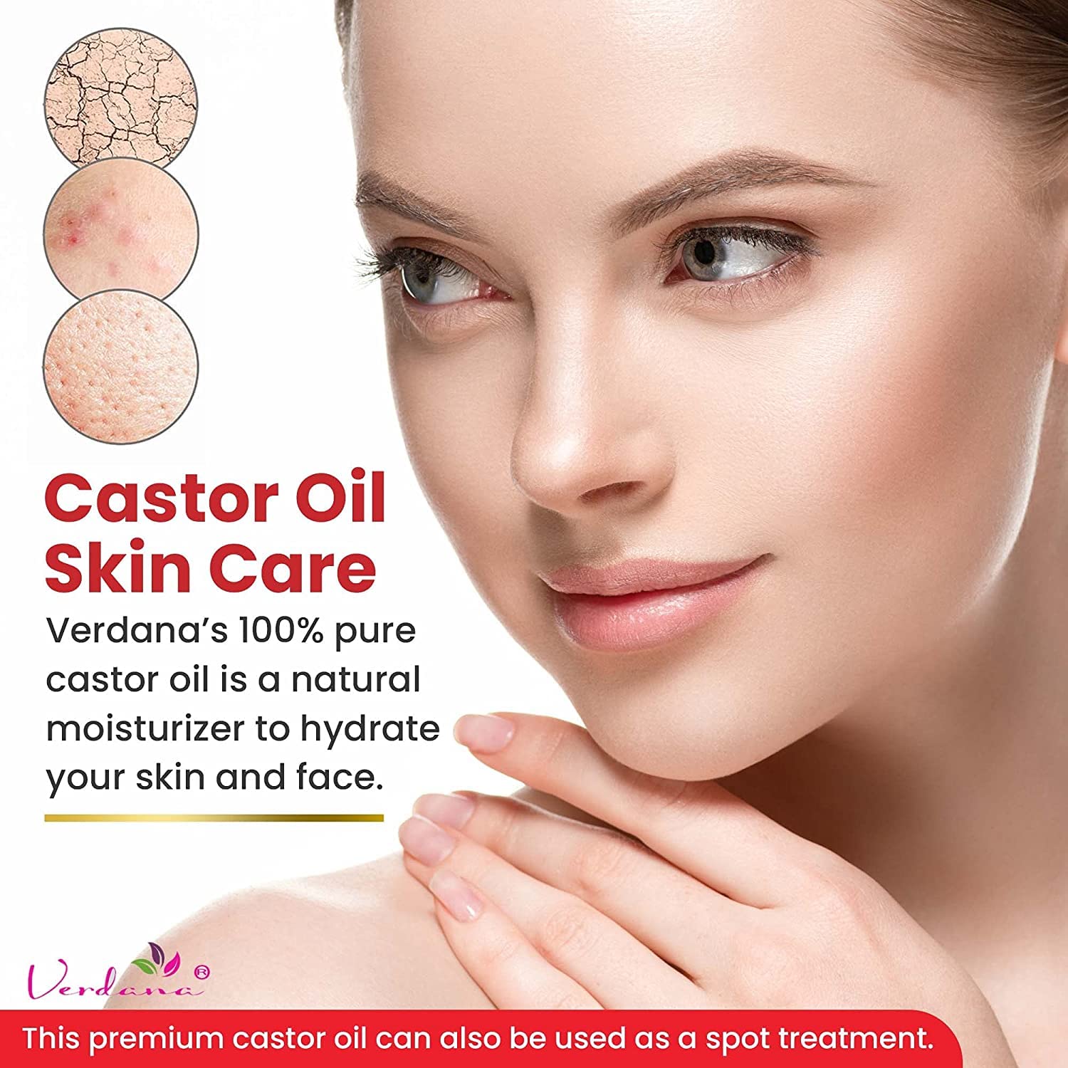 Verdana Organic Castor Oil – USDA Certified Organic – Cold Pressed, Unrefined, 100% Pure and Hexane Verdana uk supplements